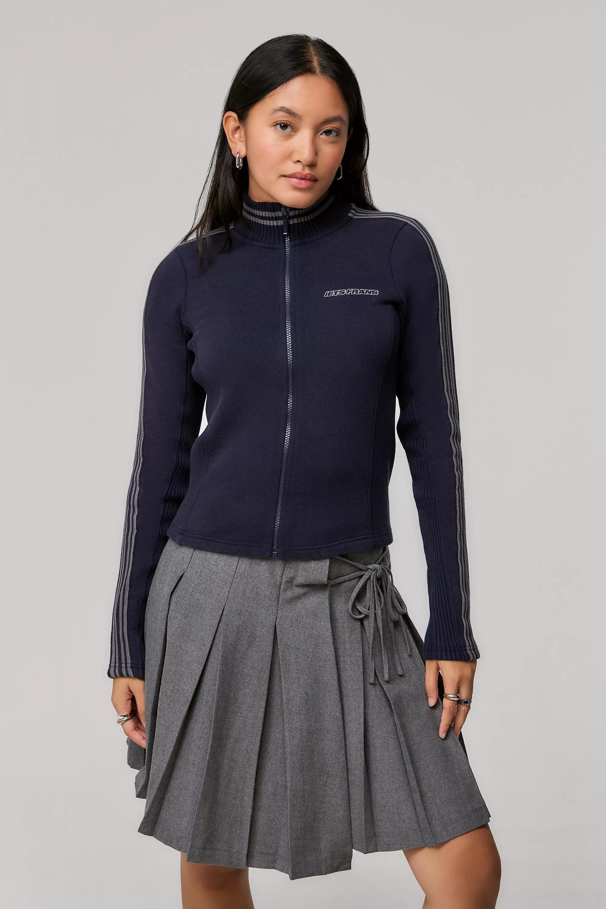 Navy Iets Frans... Trip Stripe Track Top, , large image number 0