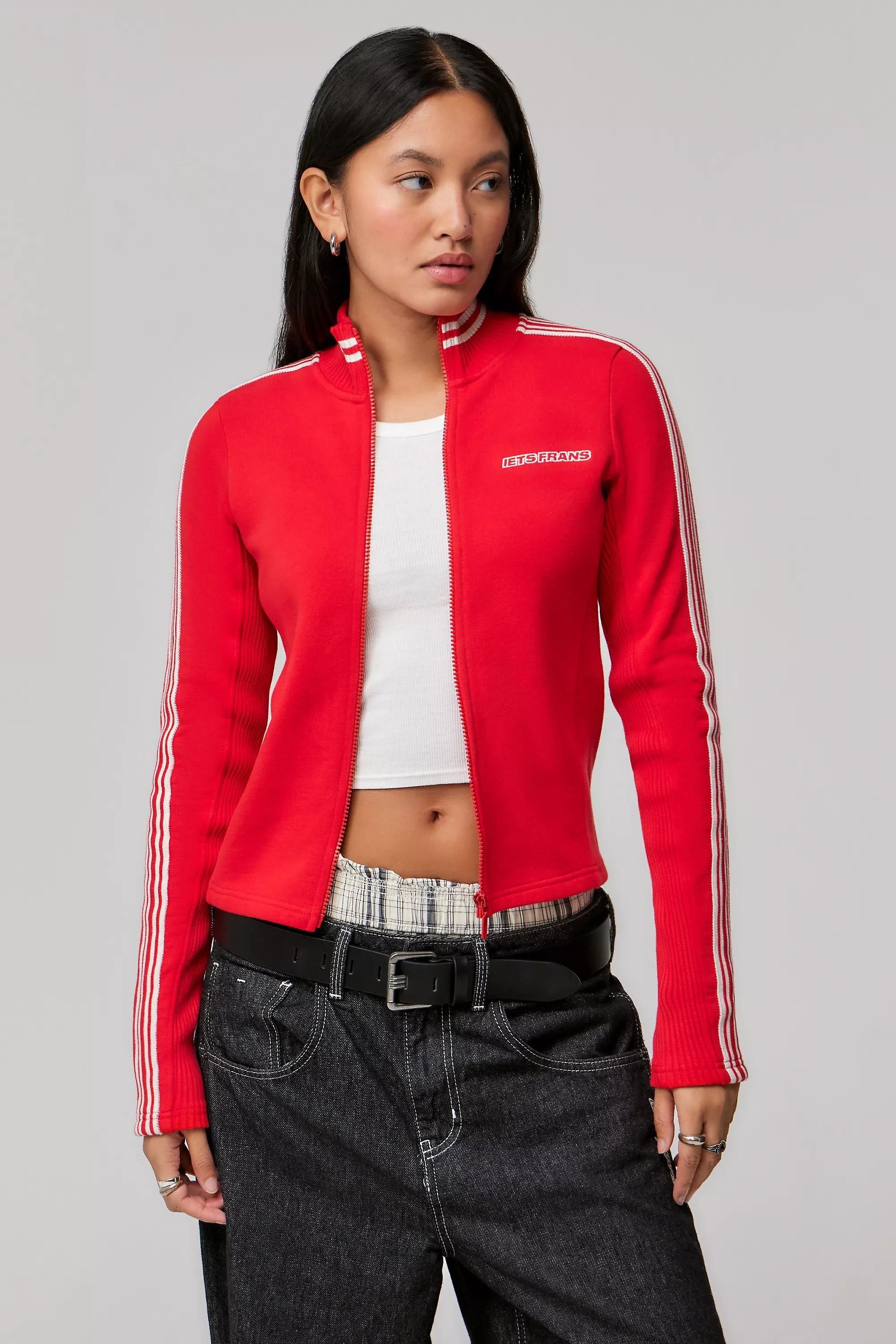Red Iets Frans... Trip Stripe Track Top, , large image number 3