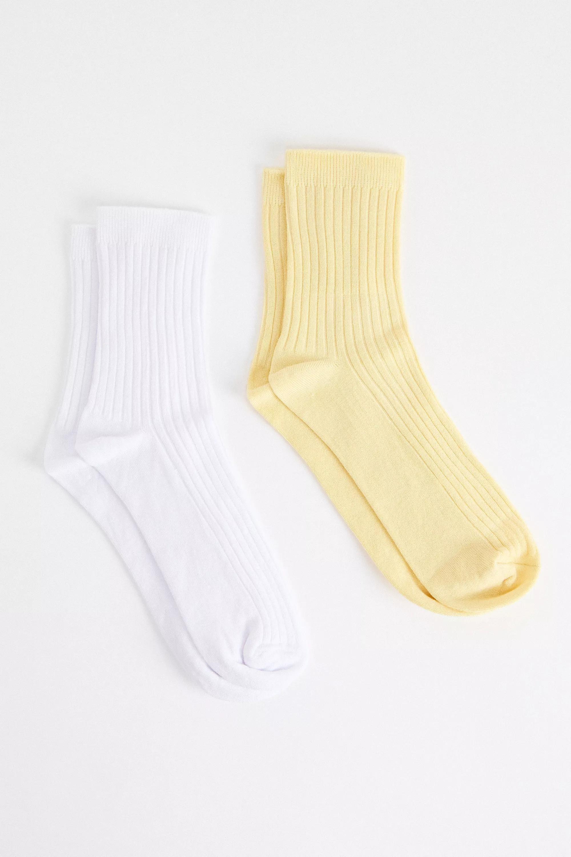 Multicolour Out From Under Clean Ribbed 2-Pack Socks, ASSORT, medium