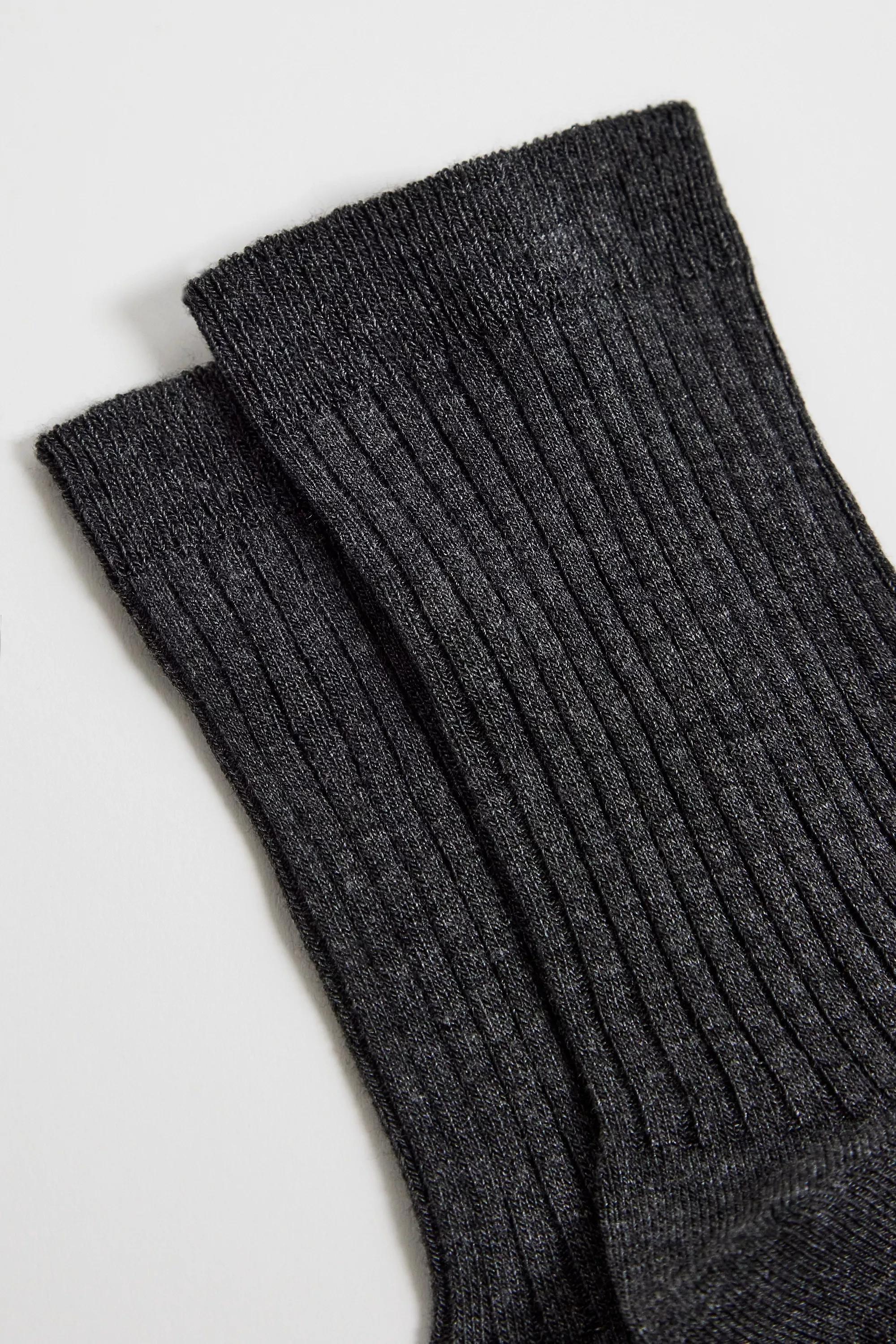 Grey Out From Under Clean Ribbed 2-Pack Socks, GREY, large image number 3