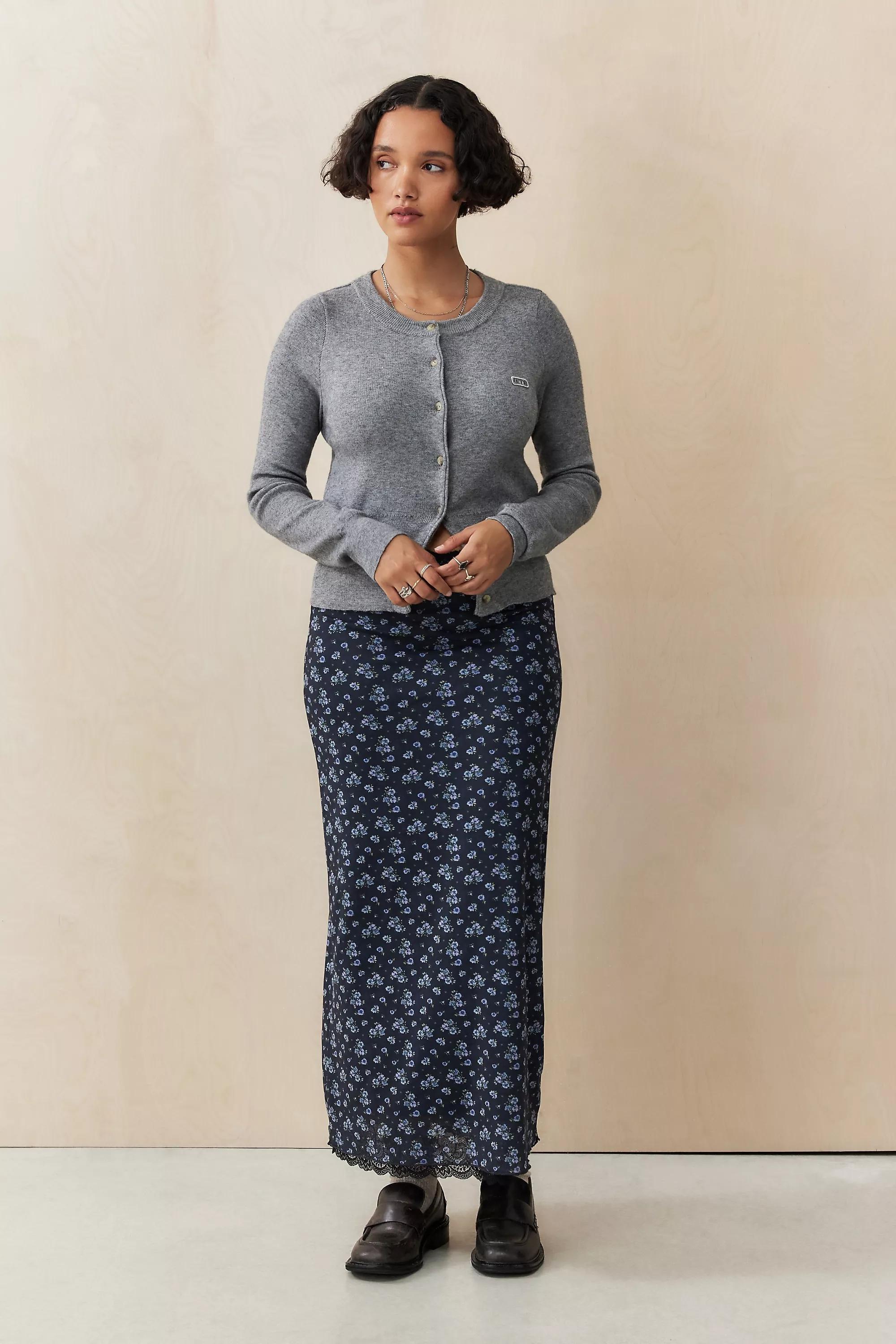 Black Motif Uo Rey Mesh Maxi Skirt, , large image number 2