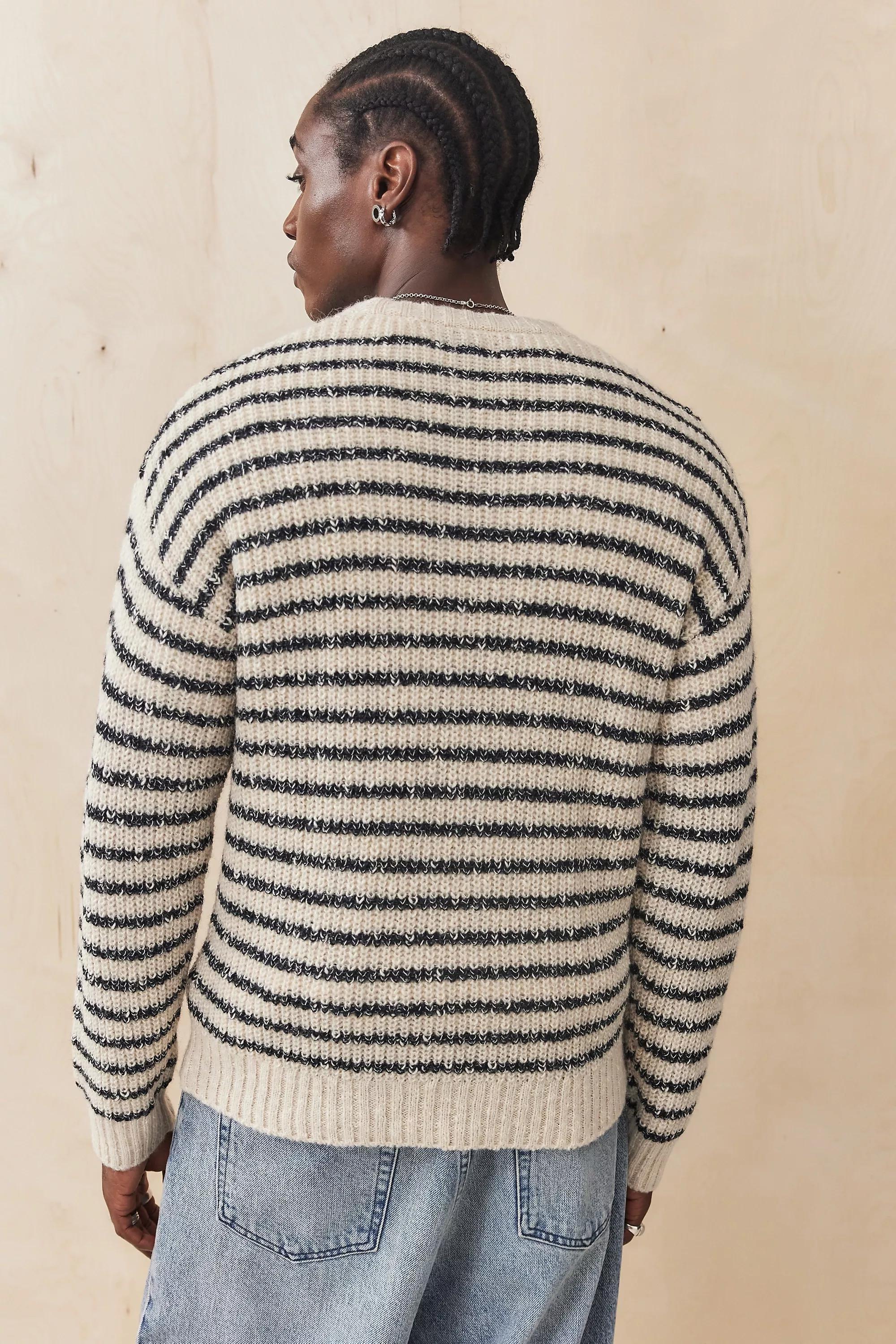 Cream Bdg Ecru Stripe Jumper, , large image number 4