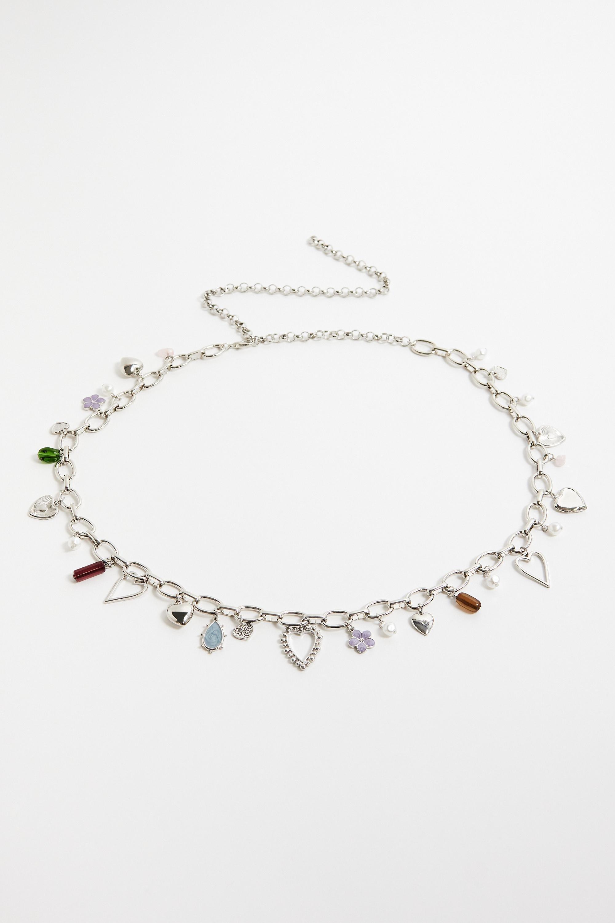 Silver UO Charm Chain Belt, SLVR, large image number 0