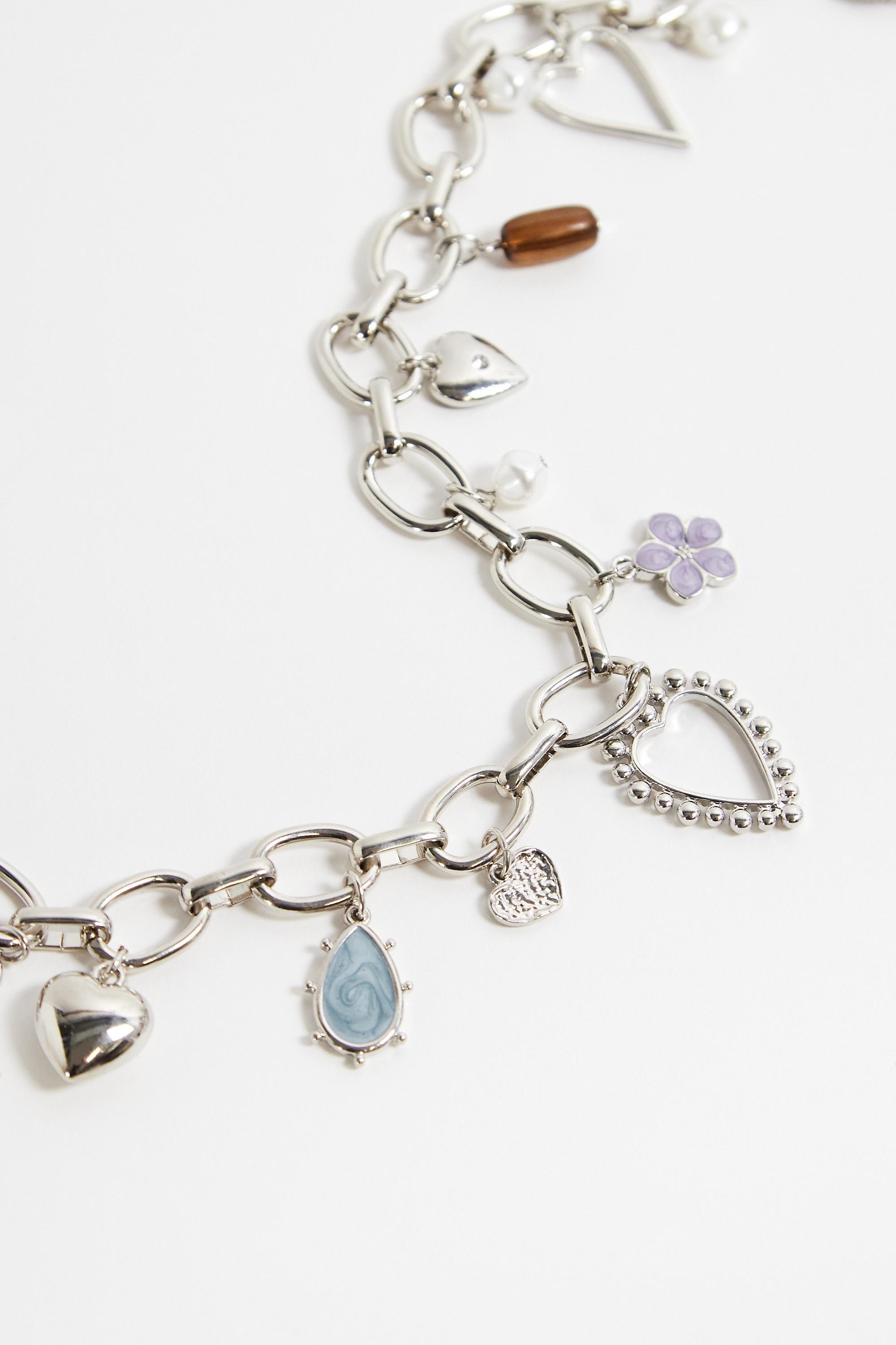 Silver UO Charm Chain Belt, SLVR, large image number 2
