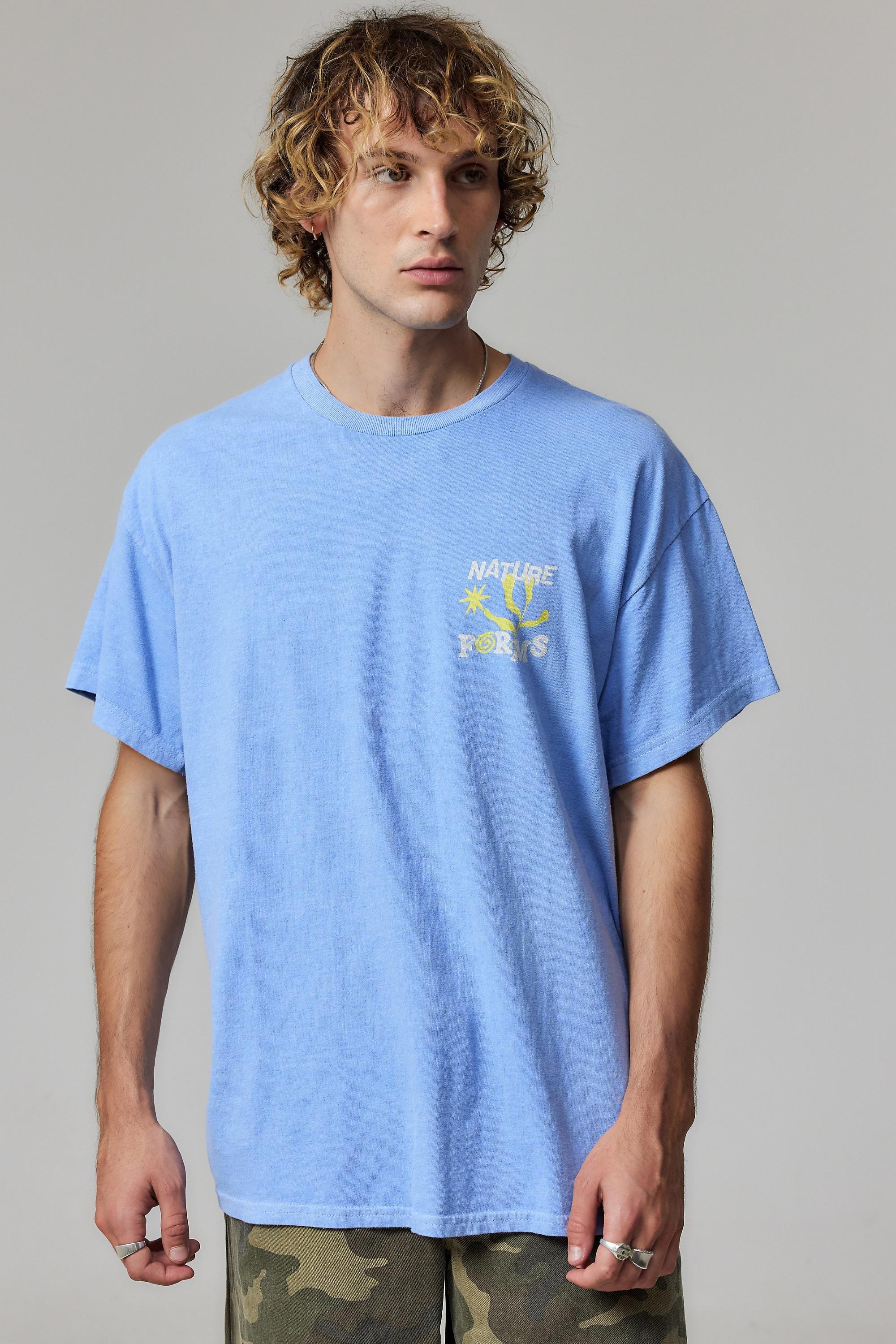 Blue UO Printed T-Shirt, , large image number 1