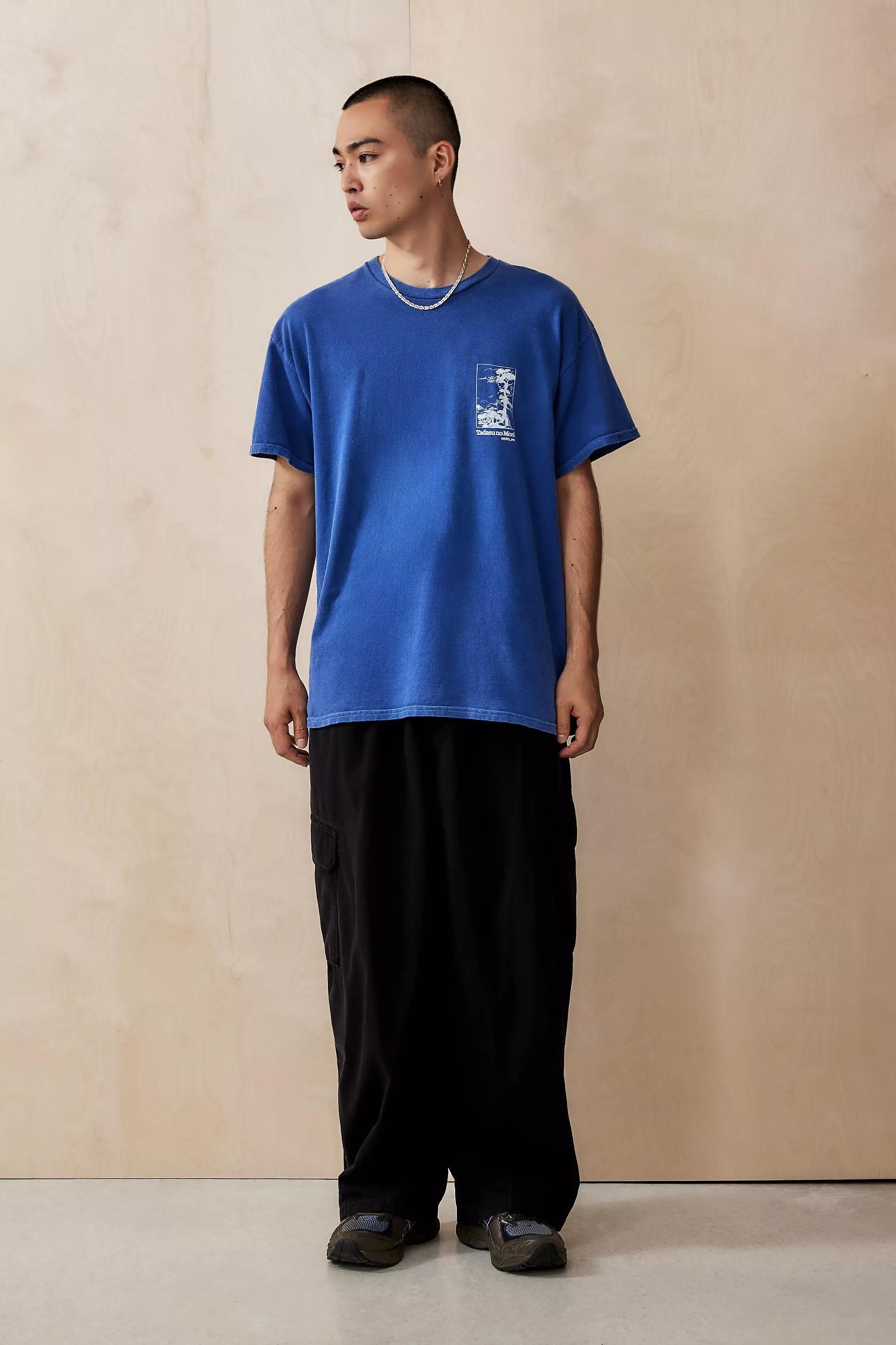 Blue Uo Japanese Tree T-Shirt, , large image number 2