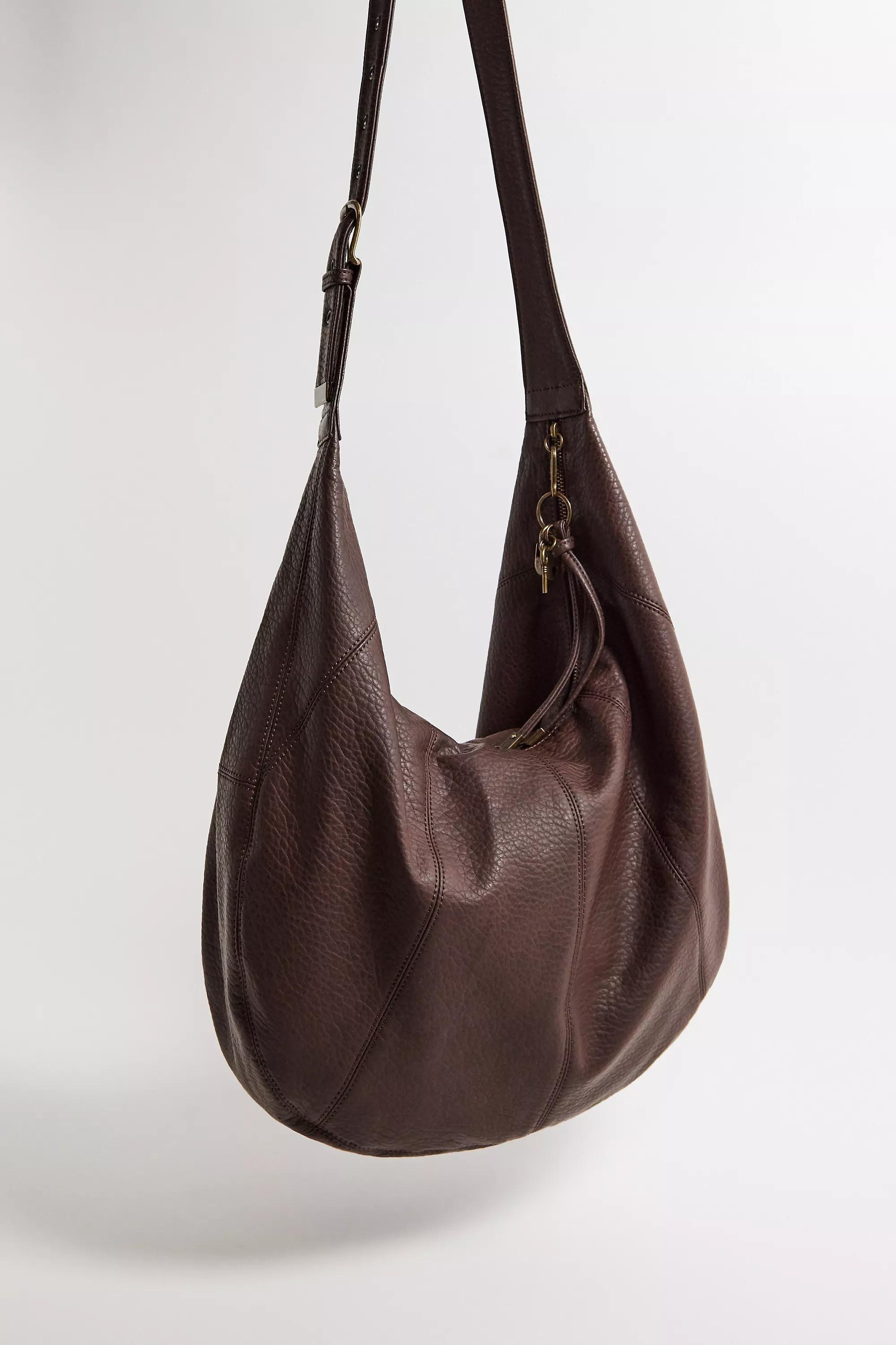 Brown Uo Casie Large Faux Leather Sling Bag, BRN, large image number 4