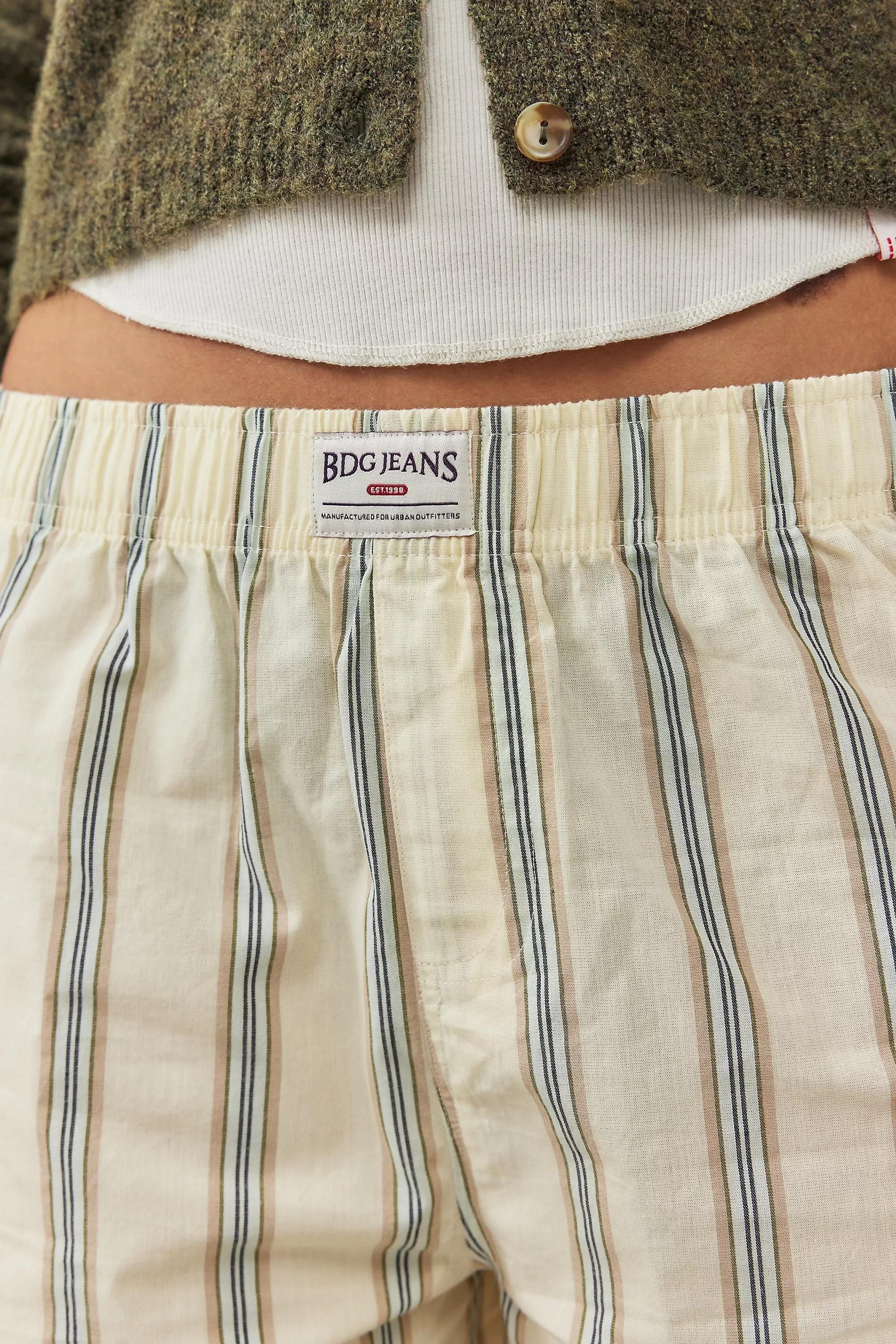 Yellow Bdg Striped Boxer Shorts, LT YELLOW, large image number 2