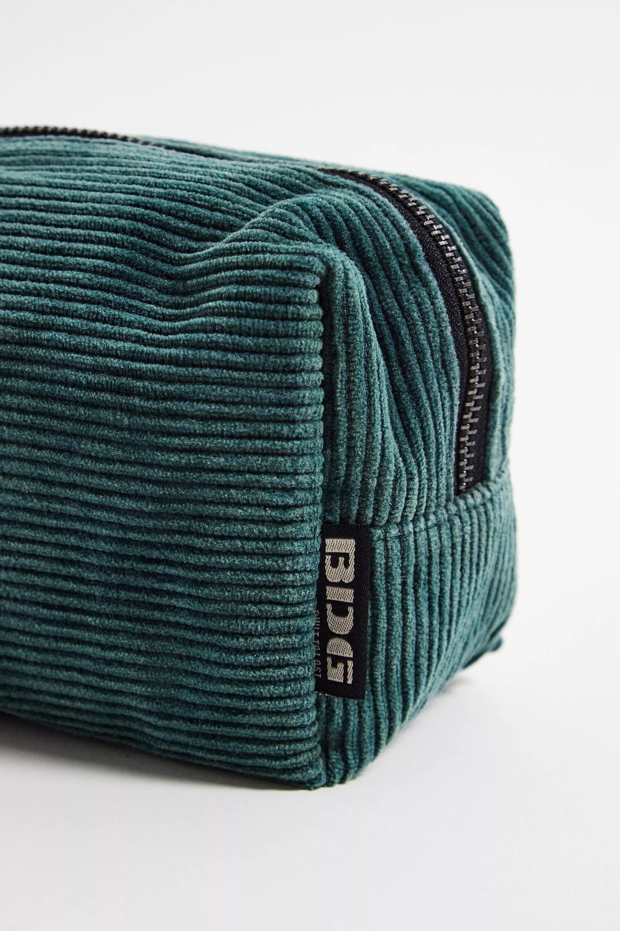 Turquoise D Bdg Cord Makeup Bag, TURQ D, large image number 2
