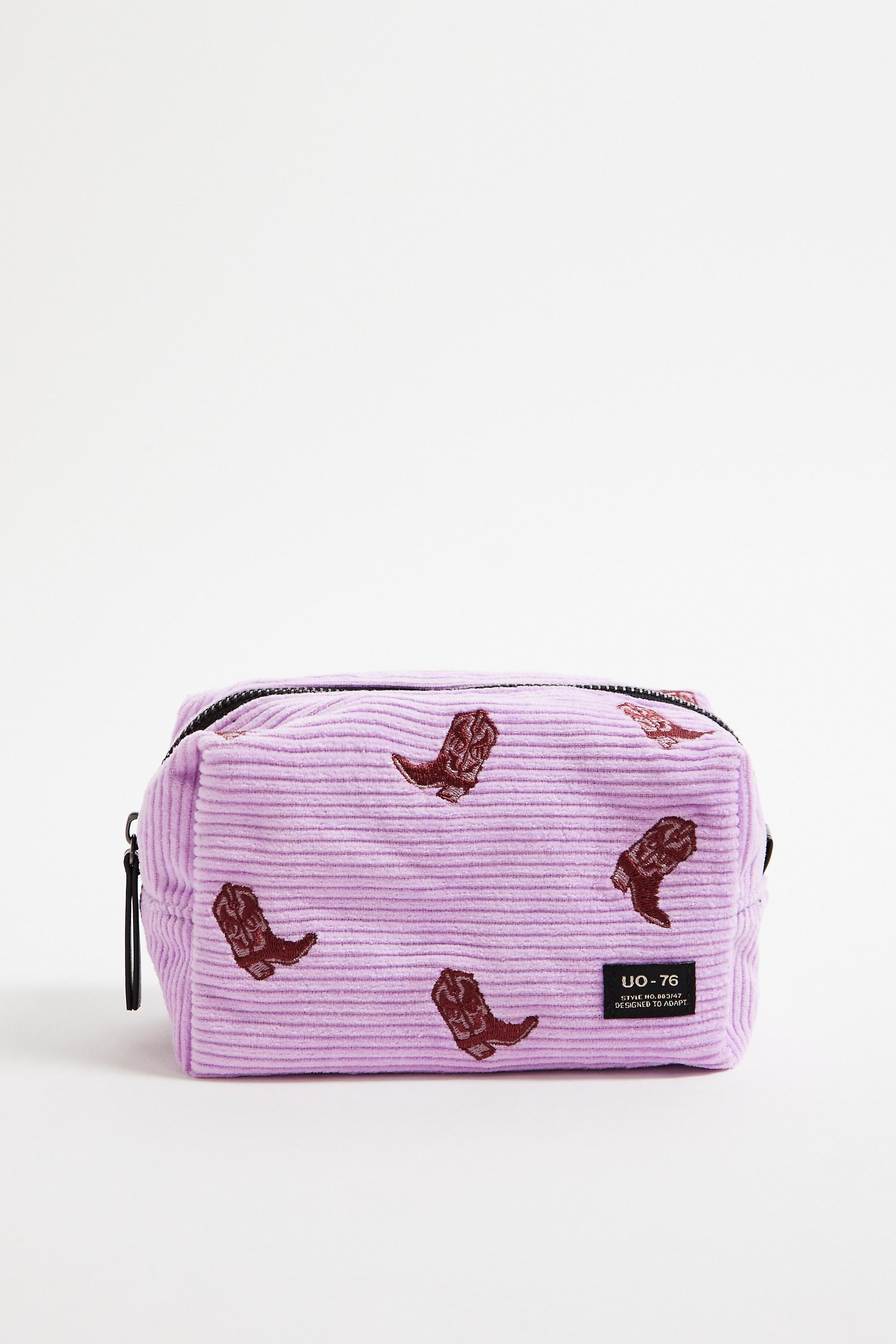 Pink UO Corduroy Embroidered Pouch, ASSORT, large image number 0
