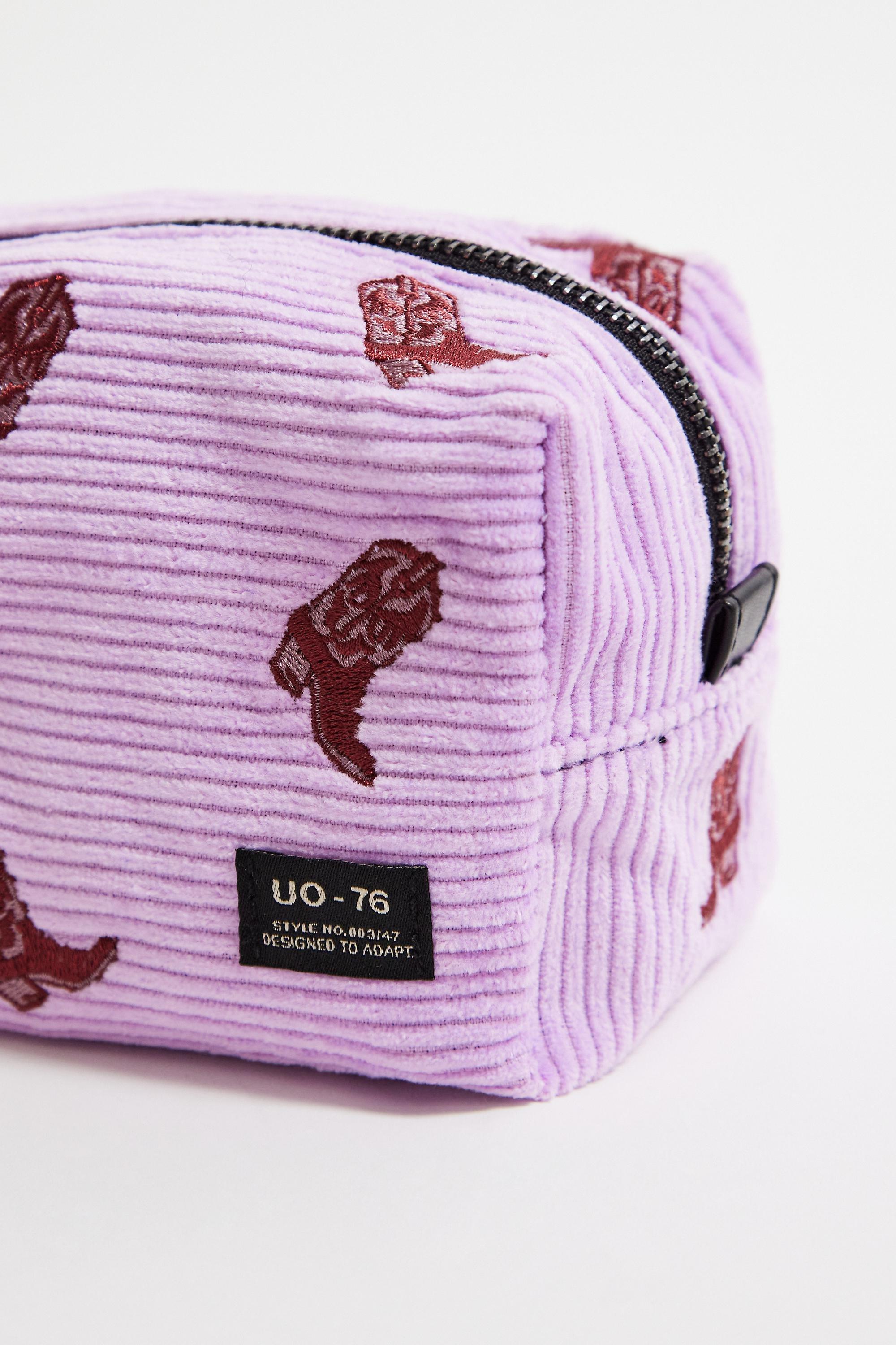 Pink UO Corduroy Embroidered Pouch, ASSORT, large image number 1
