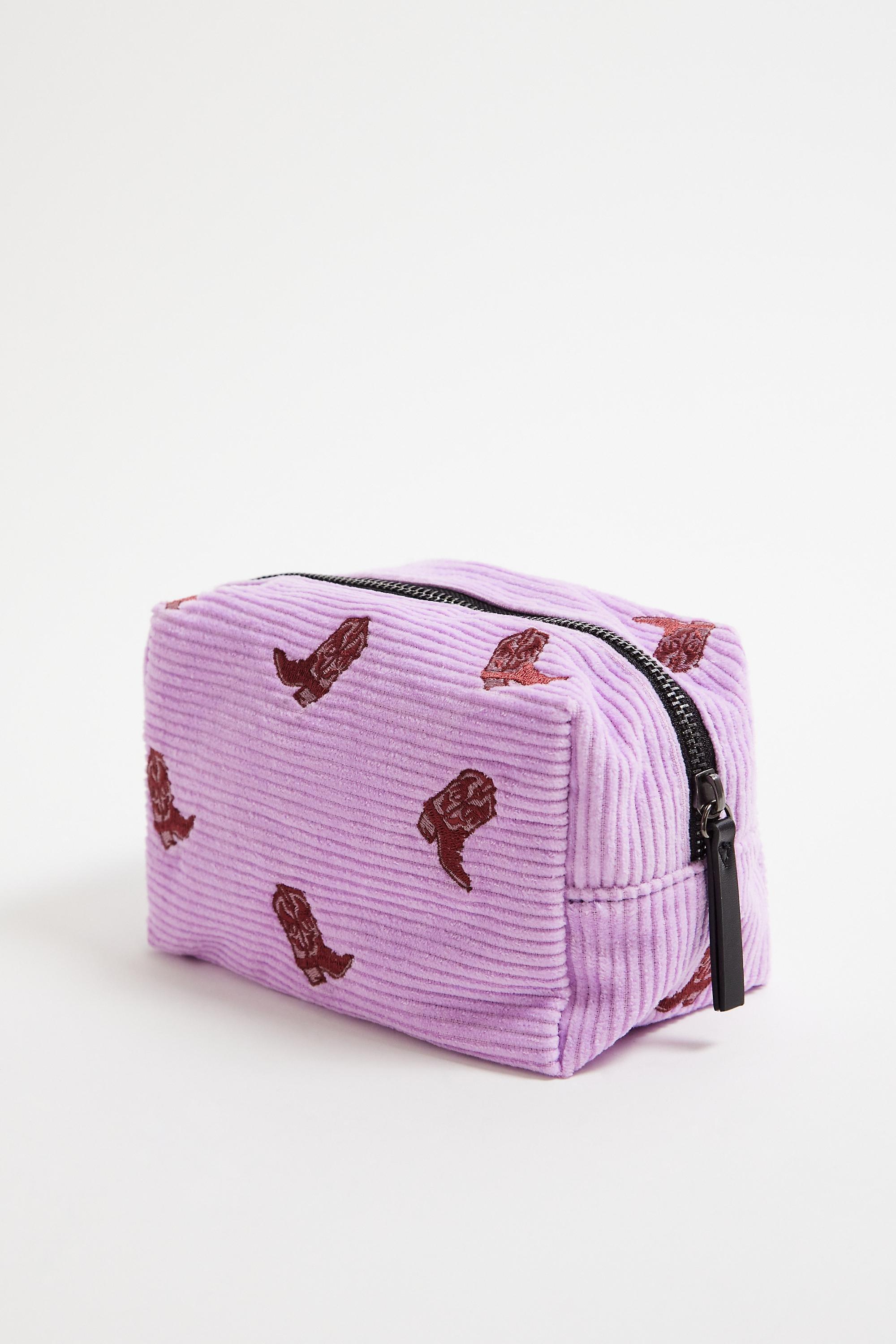 Pink UO Corduroy Embroidered Pouch, ASSORT, large image number 2