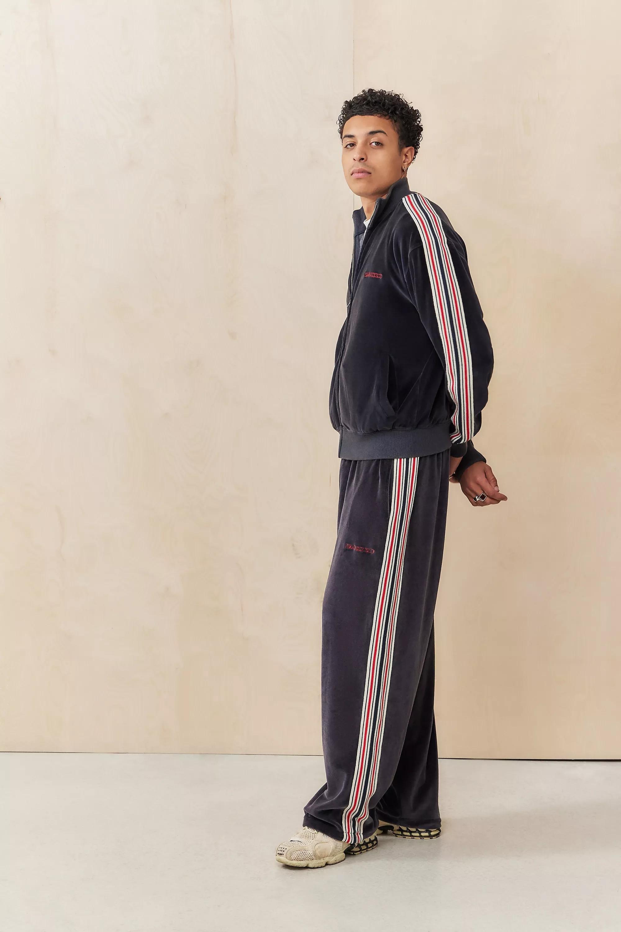 Grey Iets Frans...Taped Velour Track Top, , large image number 2