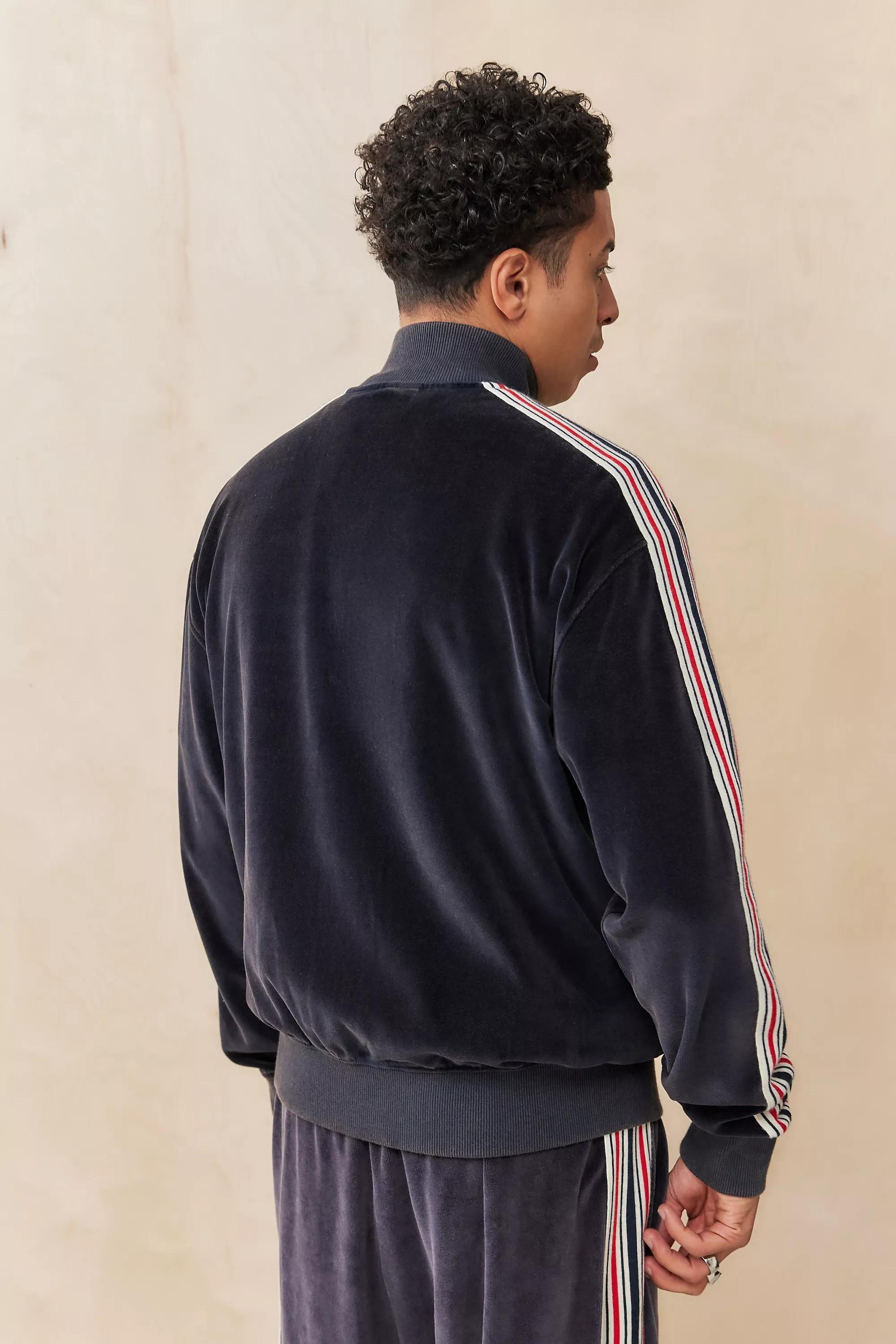 Grey Iets Frans...Taped Velour Track Top, , large image number 4