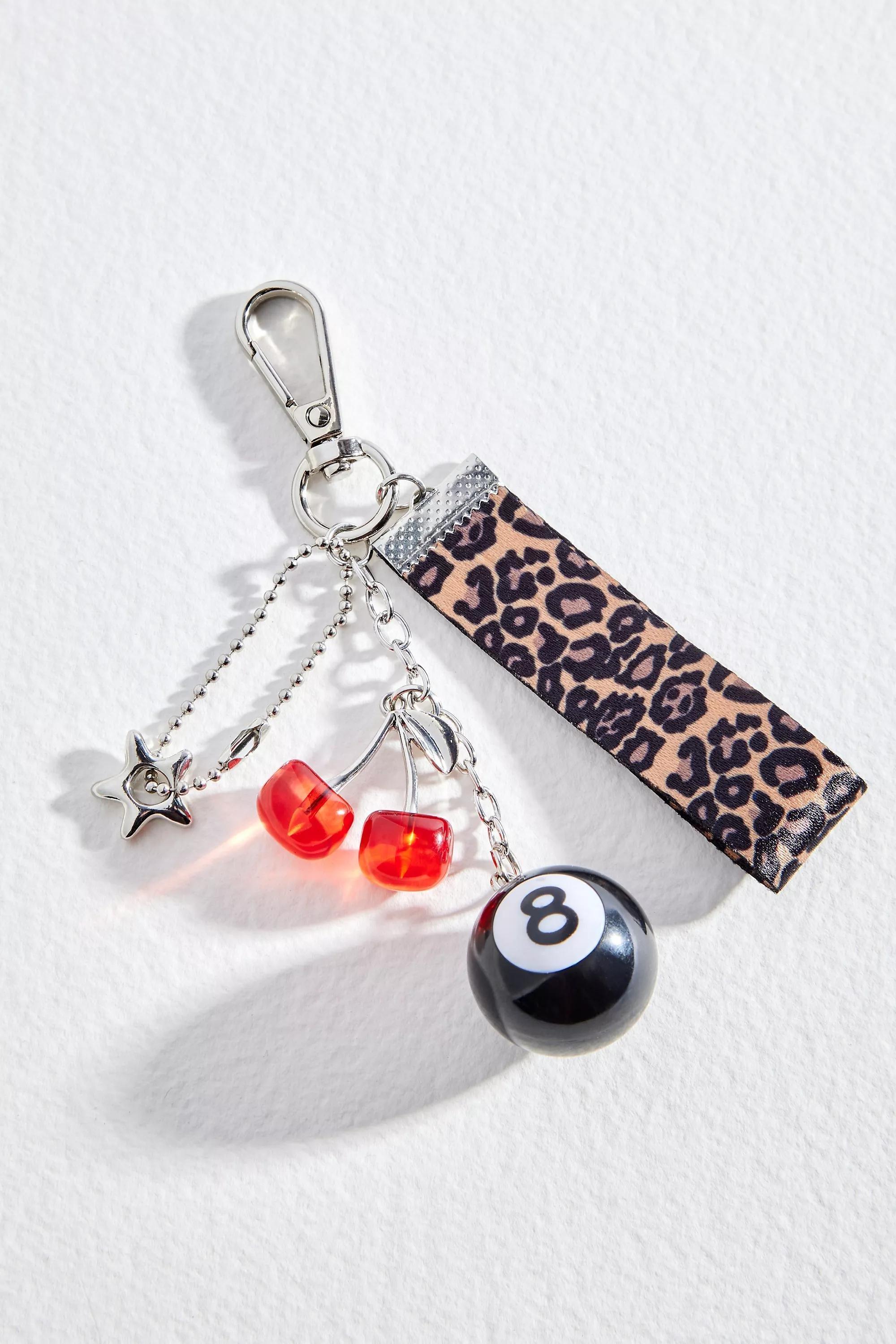 Silver Uo Multi Charm Keyring, SLVR, large image number 0