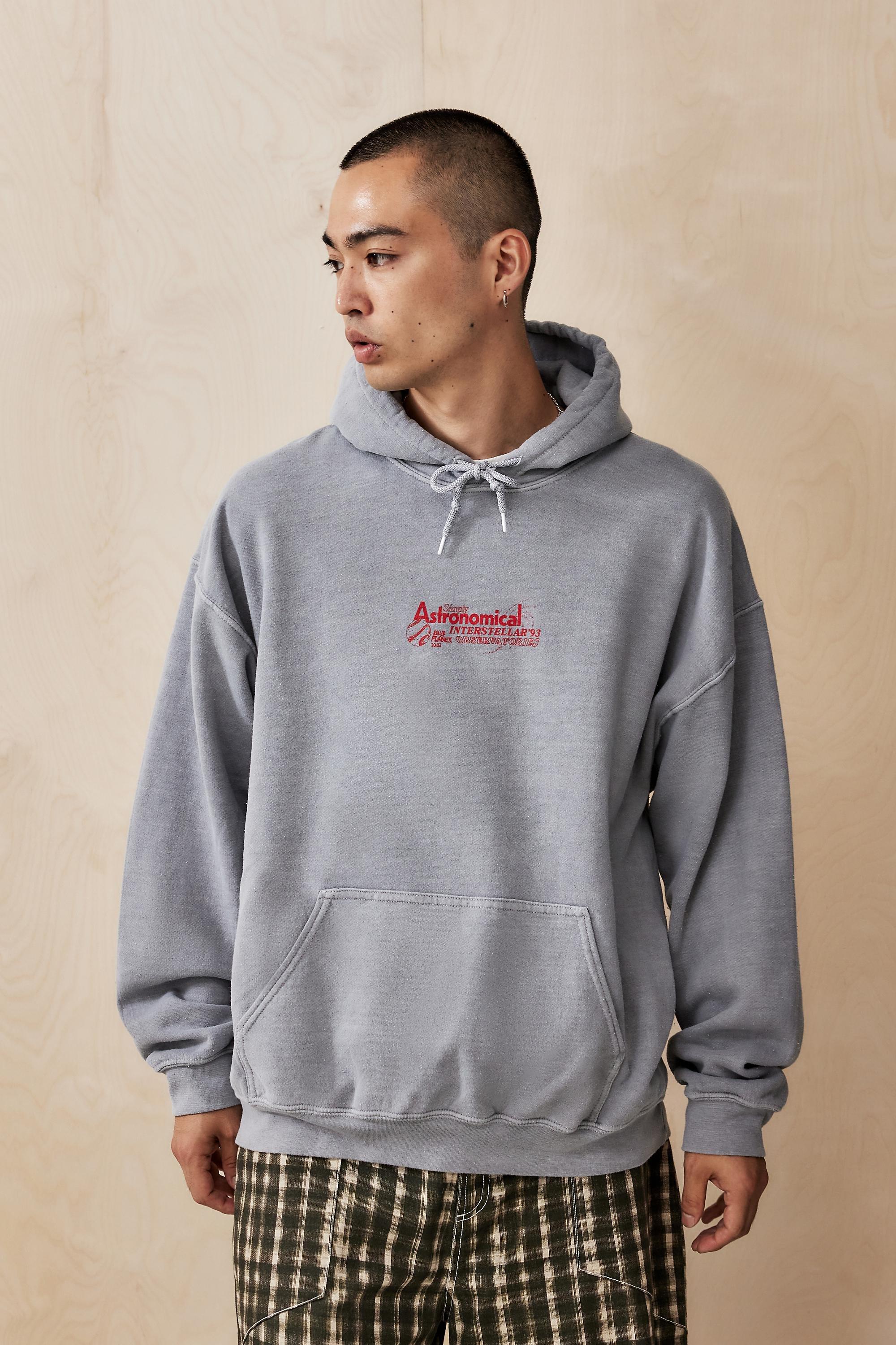 Grey UO Astronomical Hoodie Casual, , large image number 1