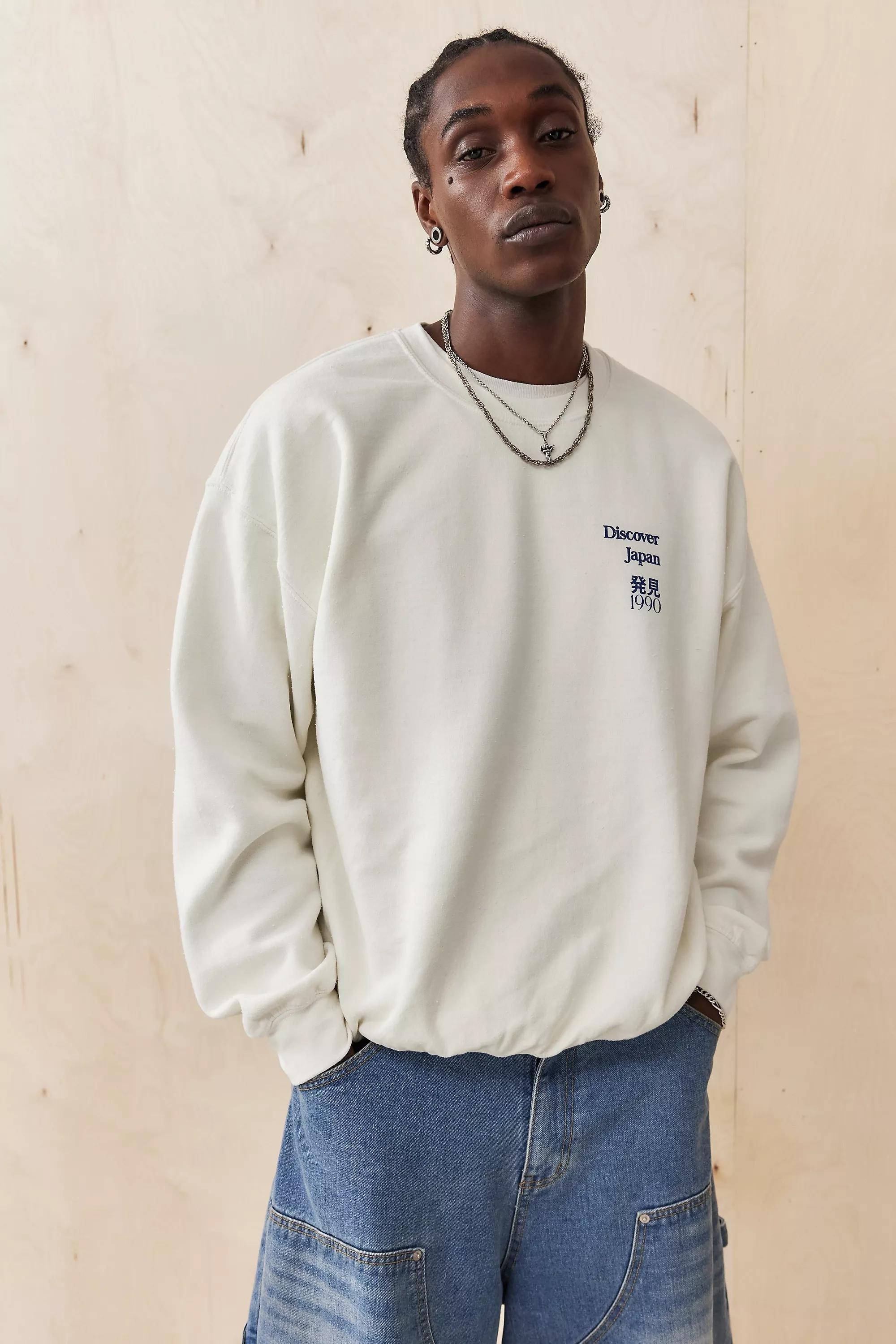 Cream Uo Discover Japan Sweatshirt, , large image number 1