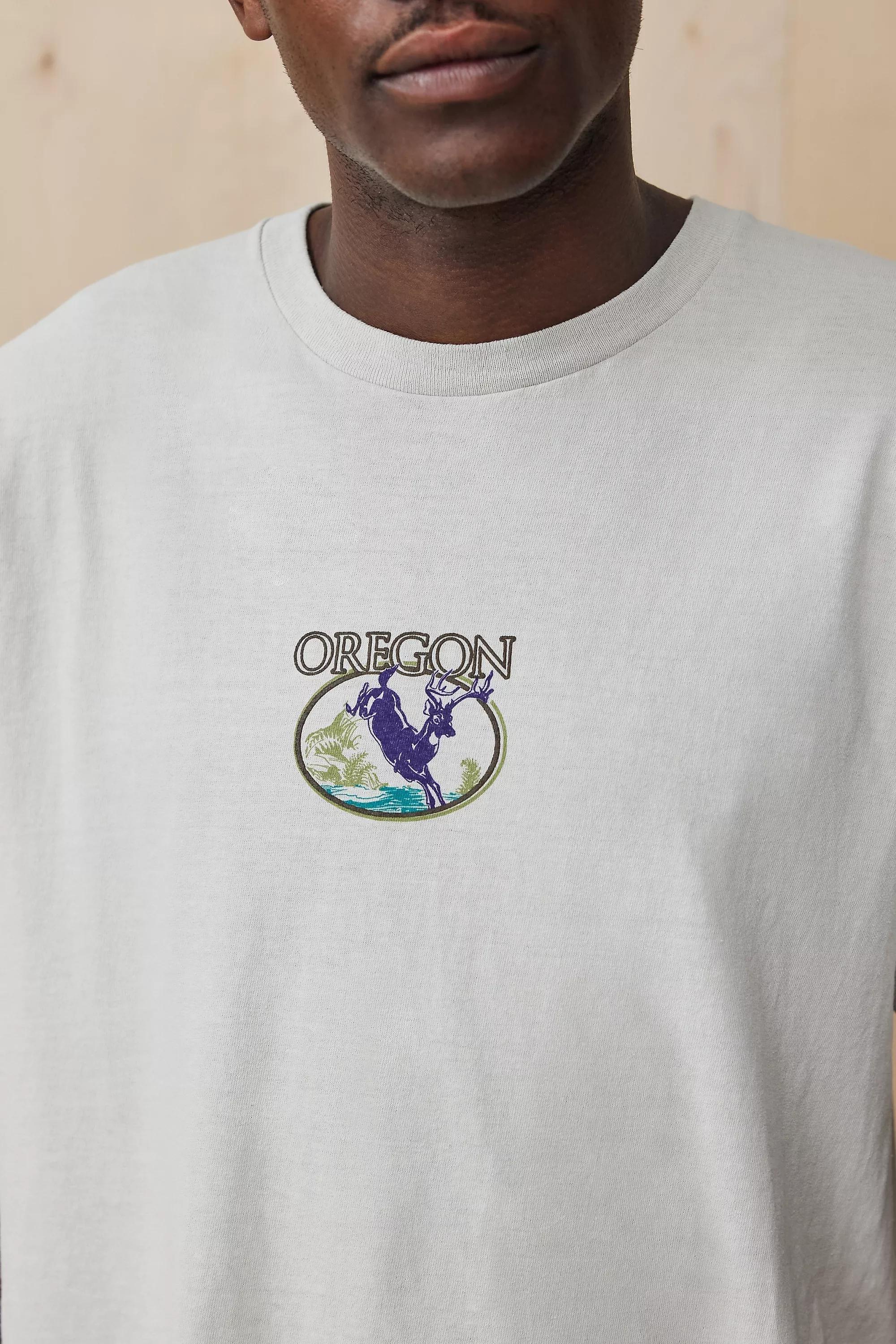 White Uo White Oregon T-Shirt, , large image number 1