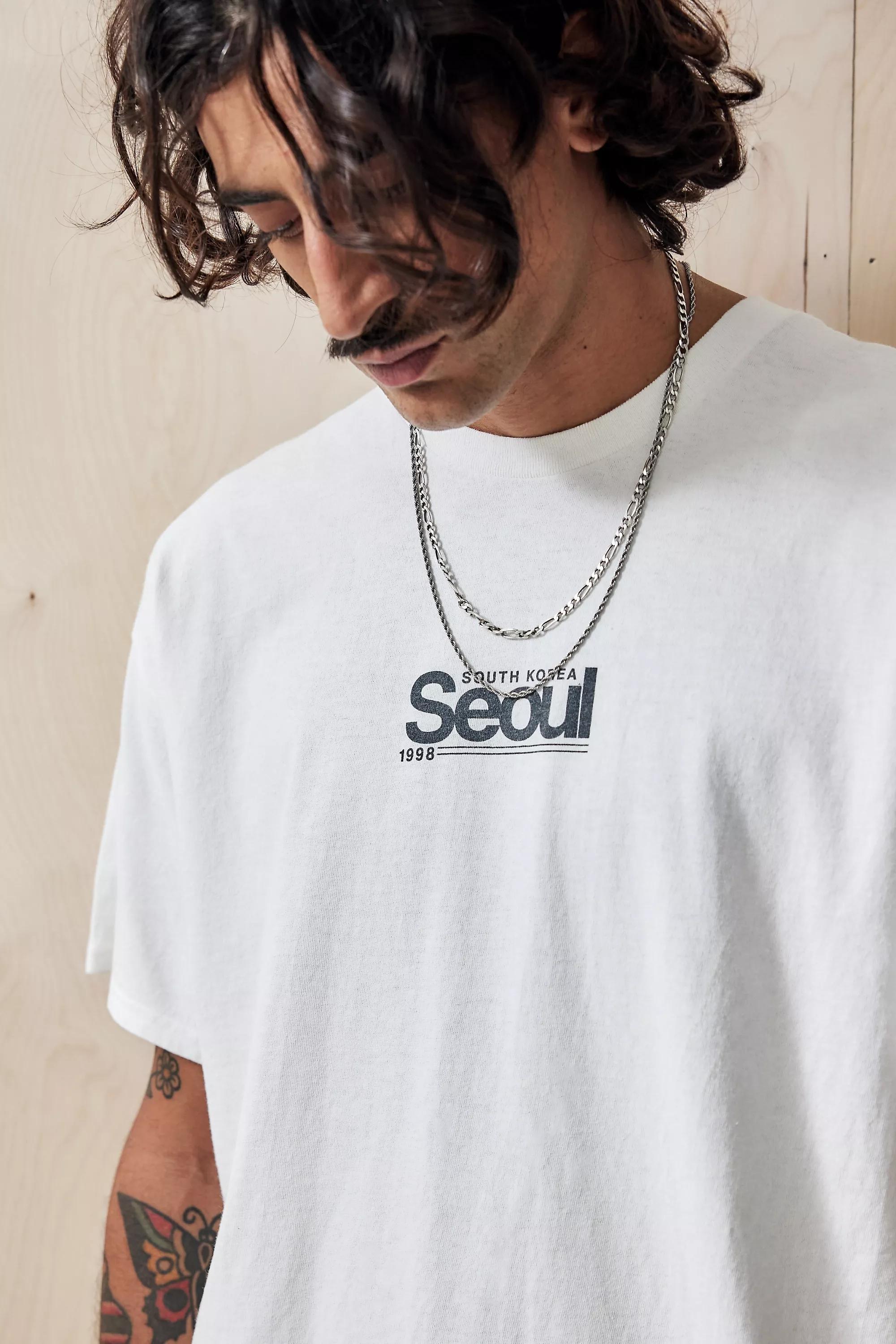 White Uo Seoul T-Shirt, , large image number 1