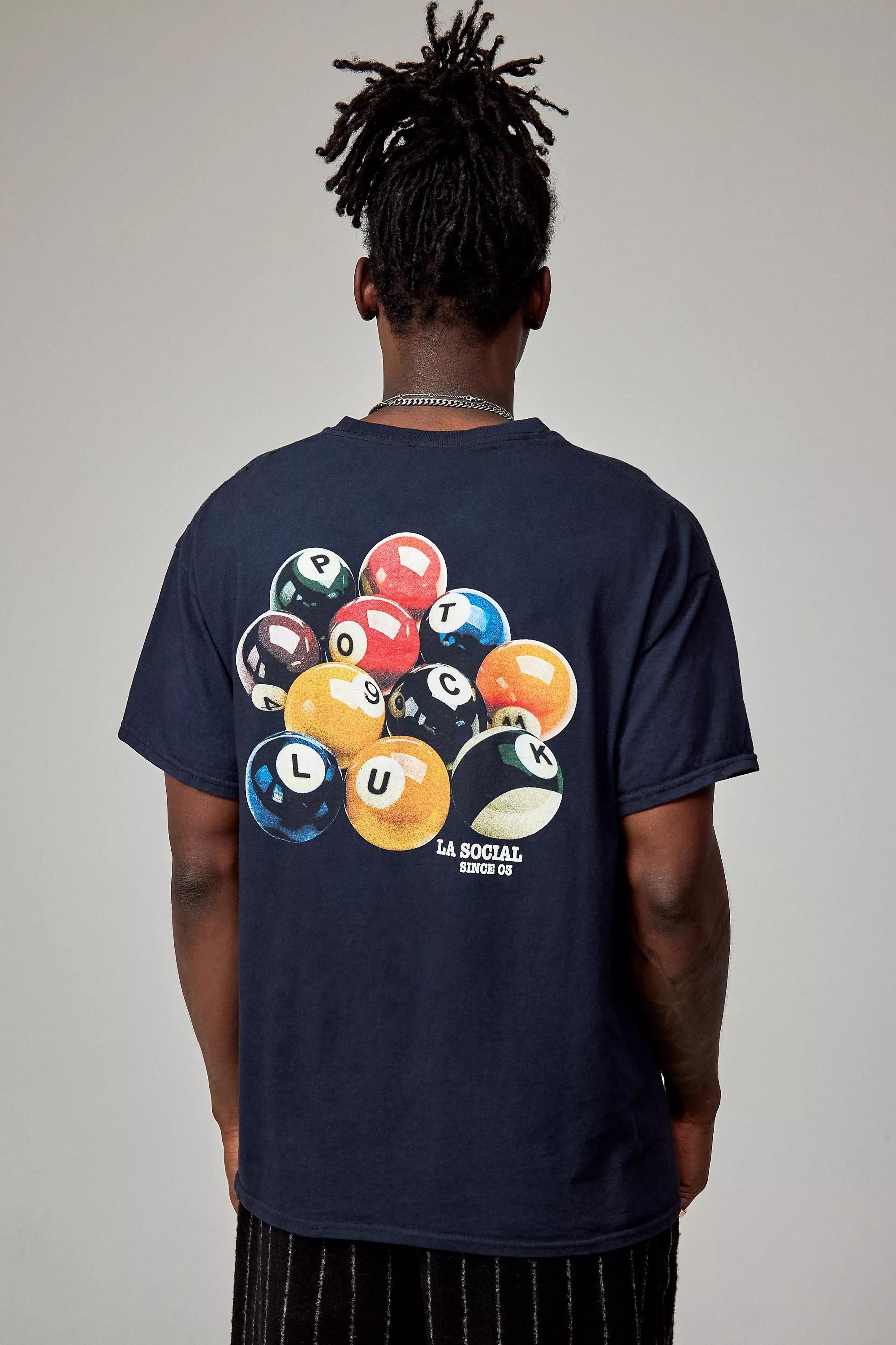 Black Pool Balls T-Shirt, , medium
