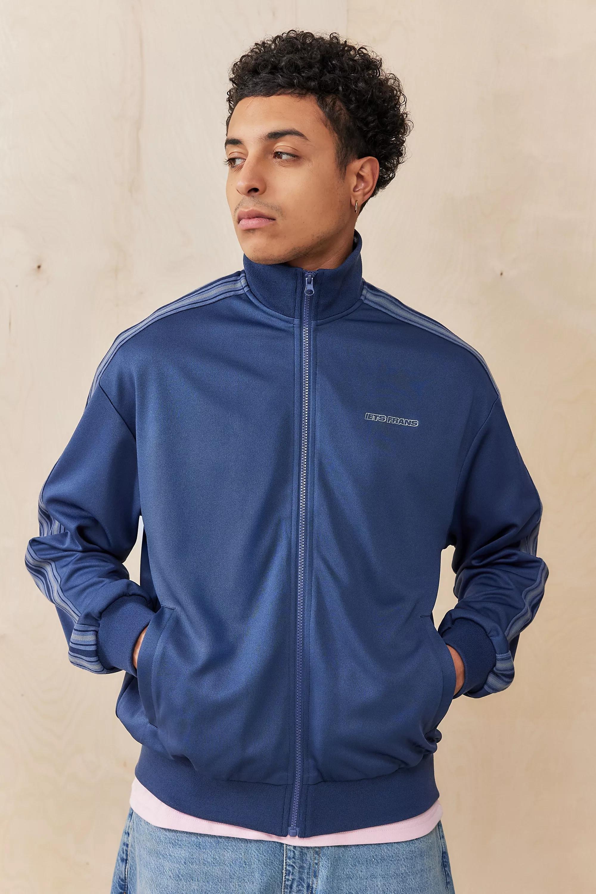 Navy Iets Frans... Taped Track Top, , large image number 0