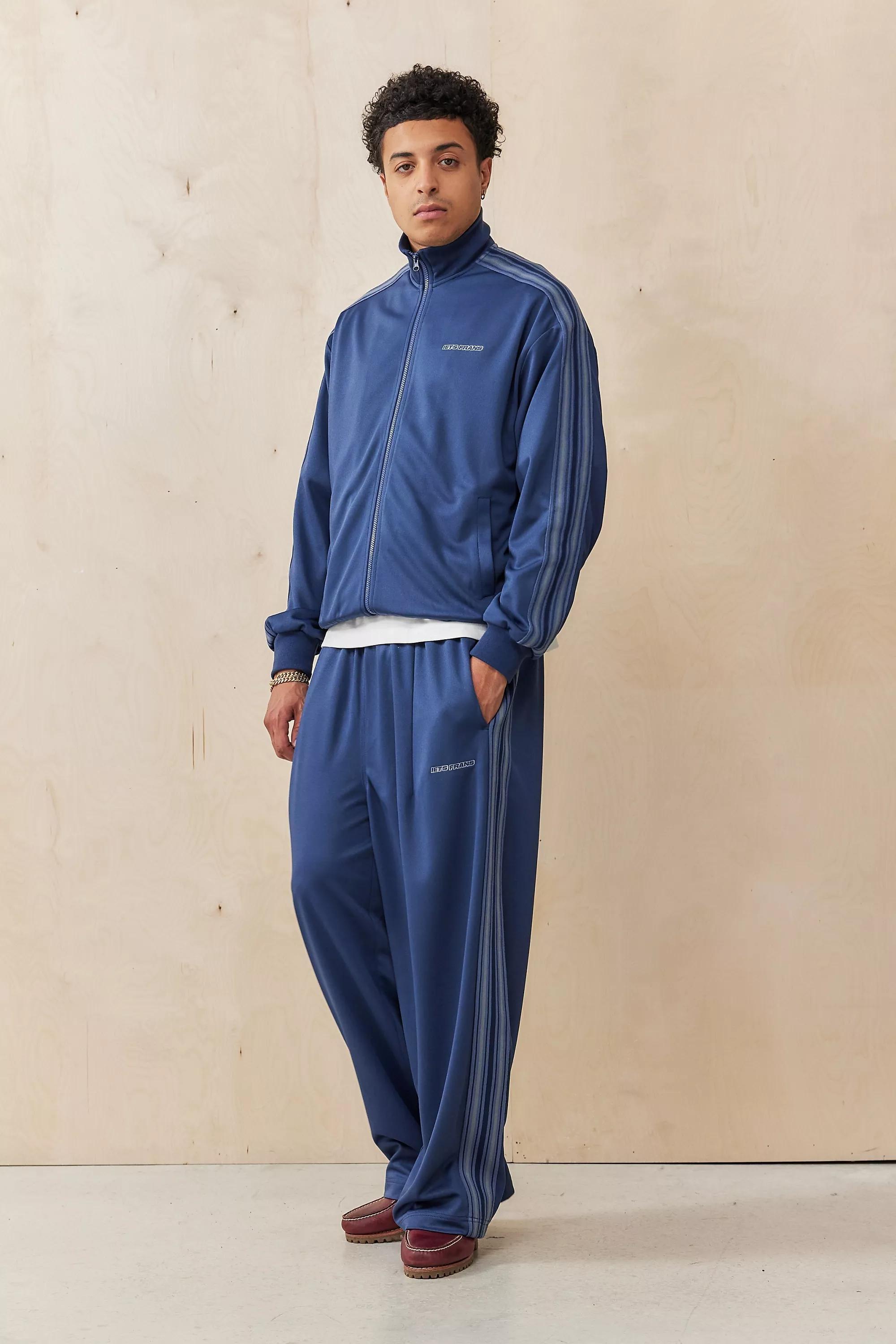 Navy Iets Frans... Taped Track Top, , large image number 2