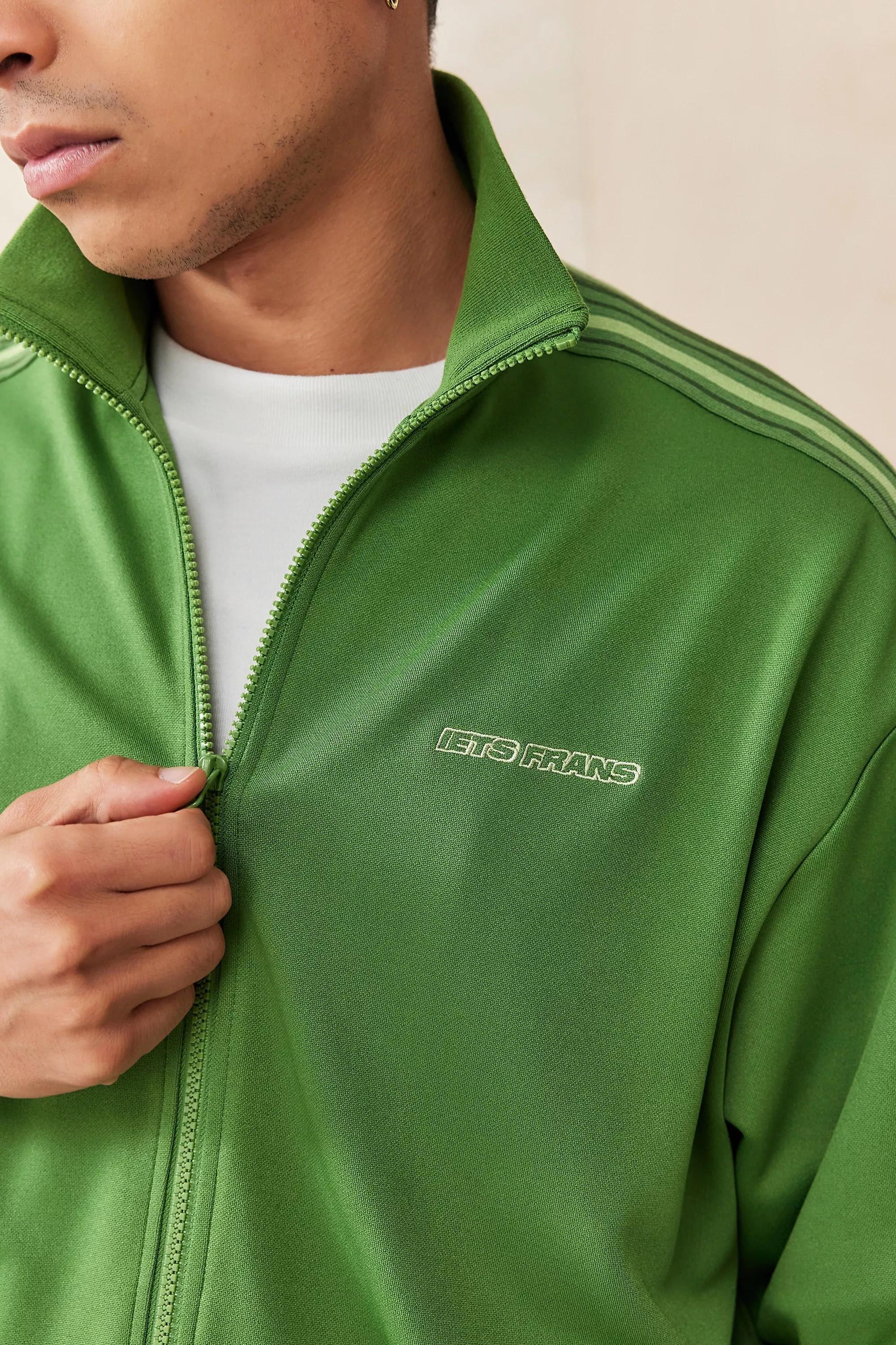 Green Iets Frans... Taped Tricot Track Jacket, , large image number 2