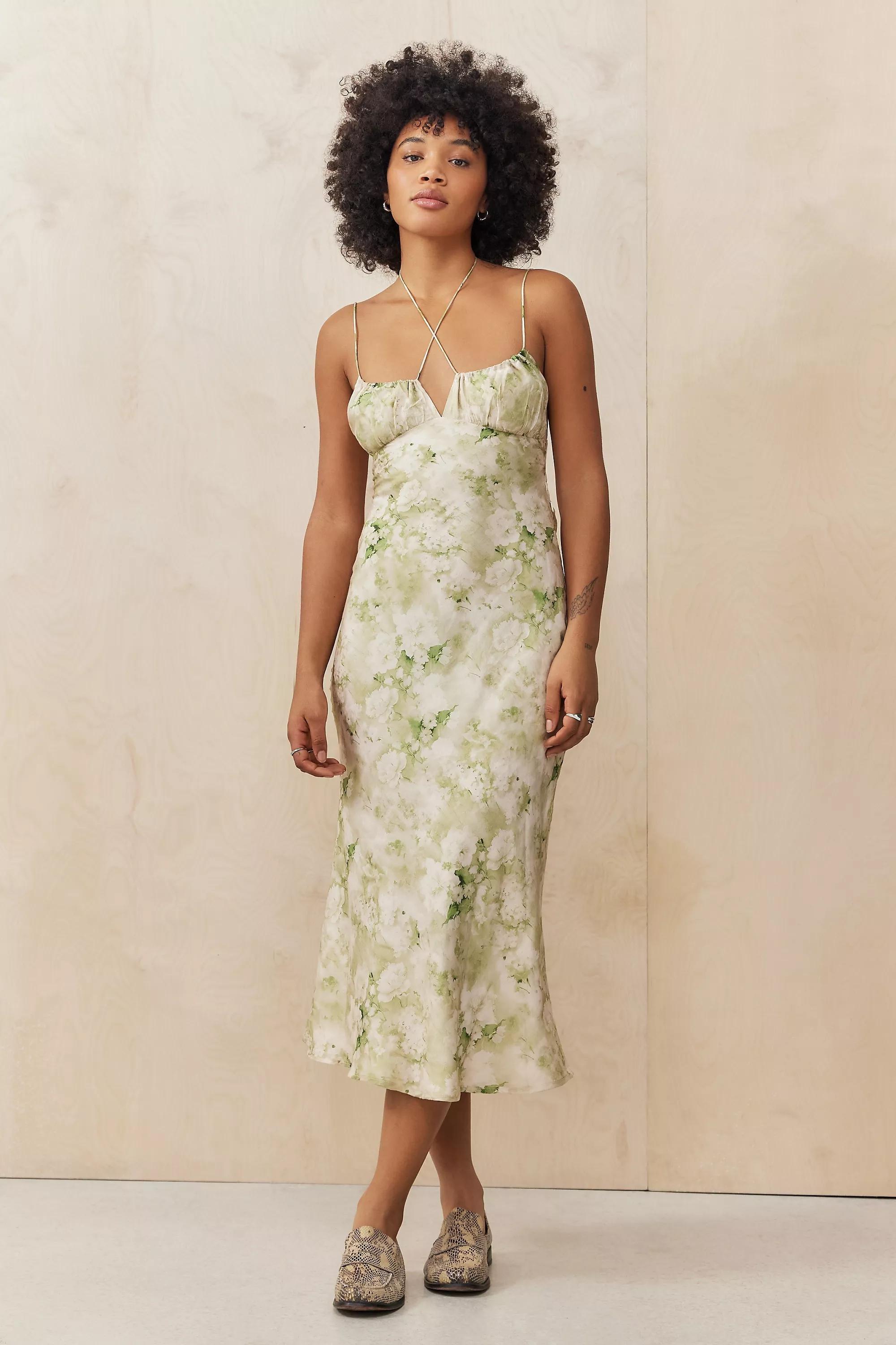 Cream Kiss The Sky Blur Midi Dress, , large image number 0