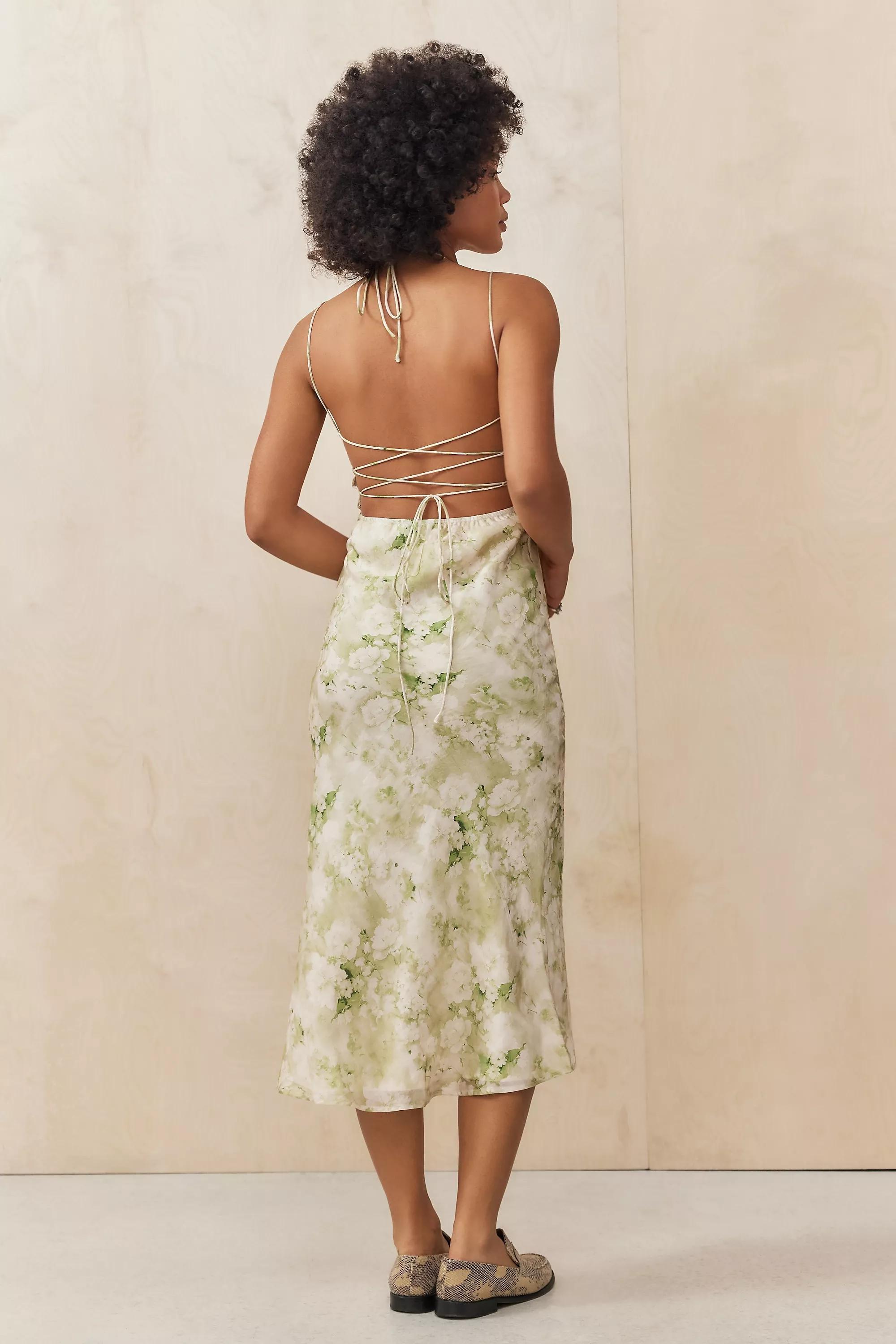 Cream Kiss The Sky Blur Midi Dress, , large image number 3