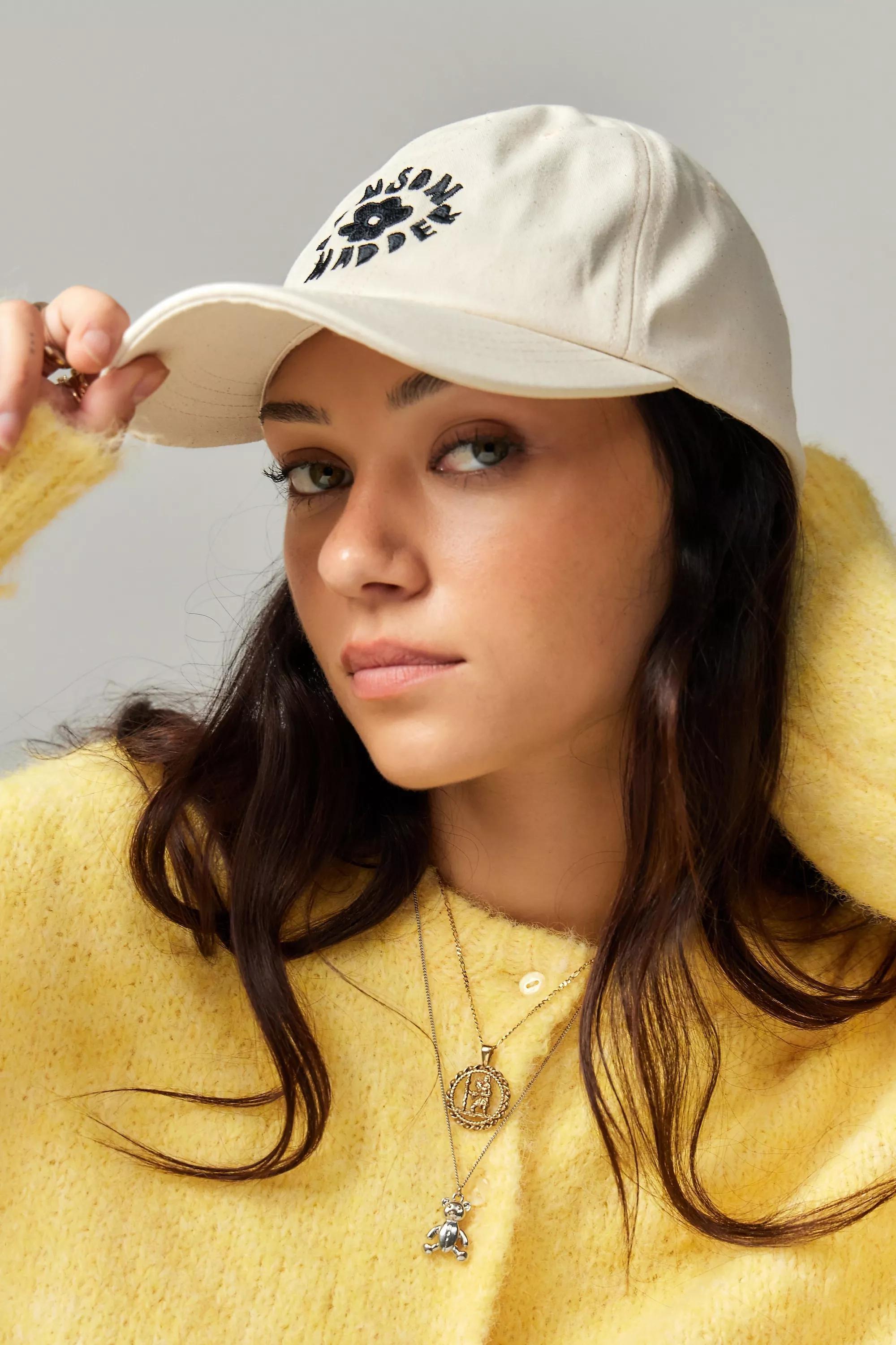 Cream UO Embroidered Baseball Cap, CREME, large image number 0