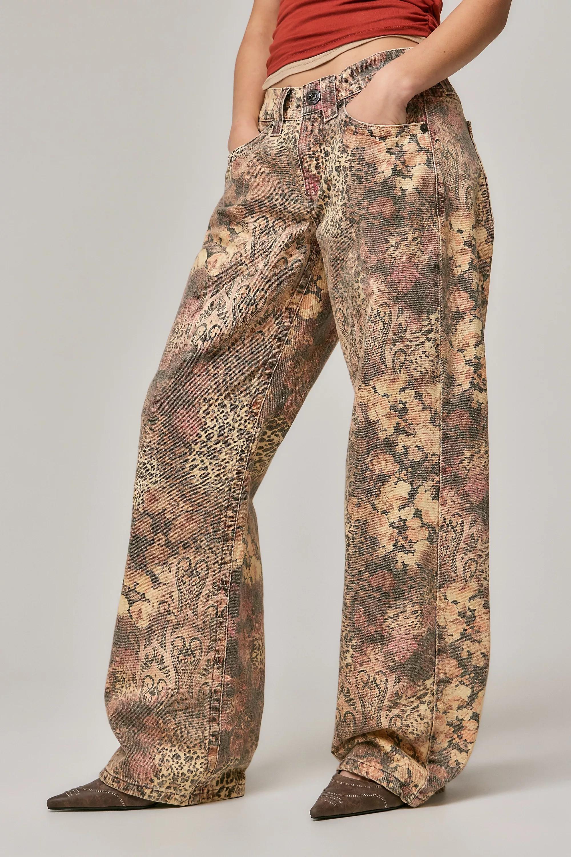 Multicolour Bdg Kayla Lowrider Mixed Jeans, , large image number 0