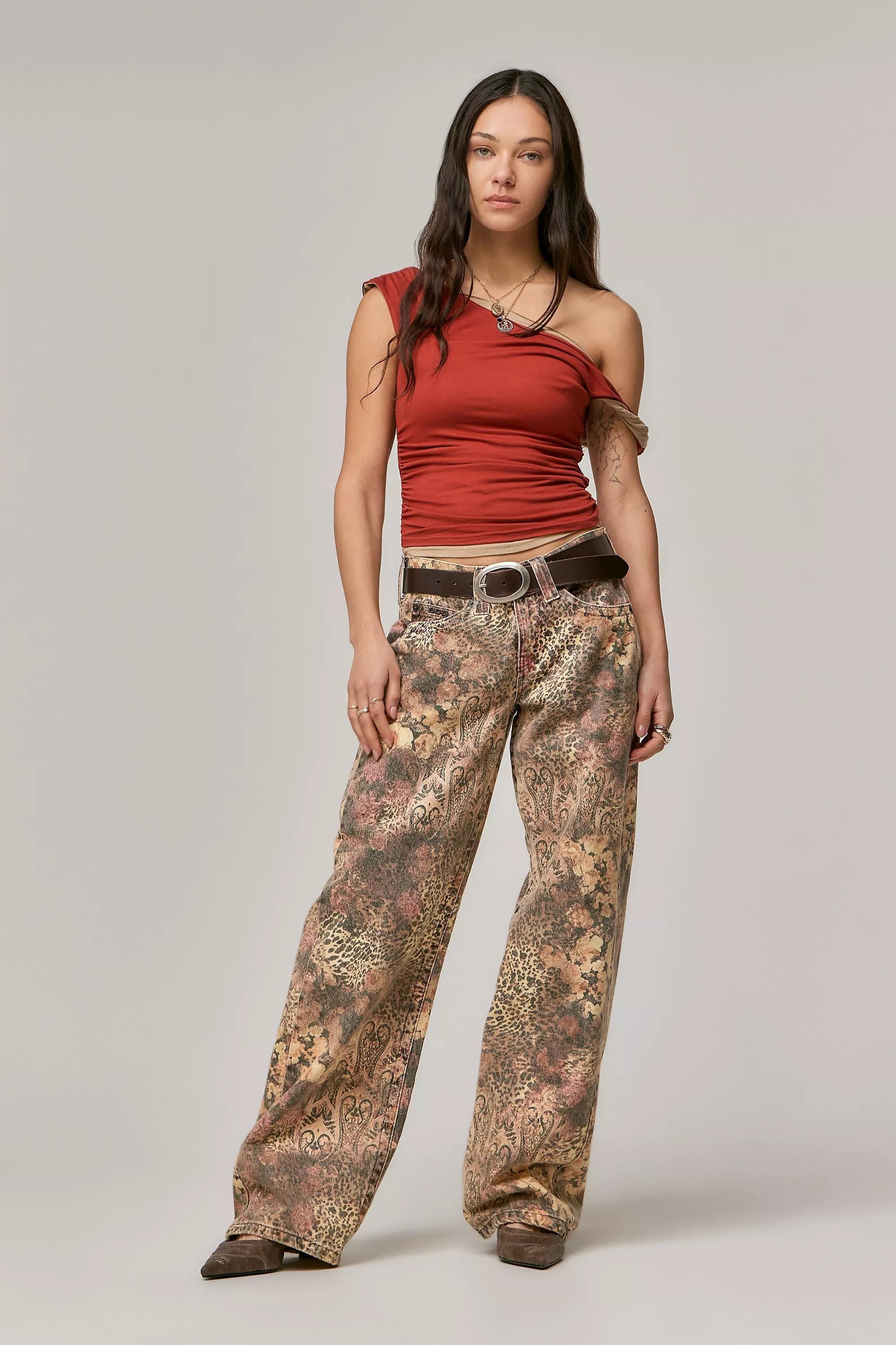 Multicolour Bdg Kayla Lowrider Mixed Jeans, , large image number 1