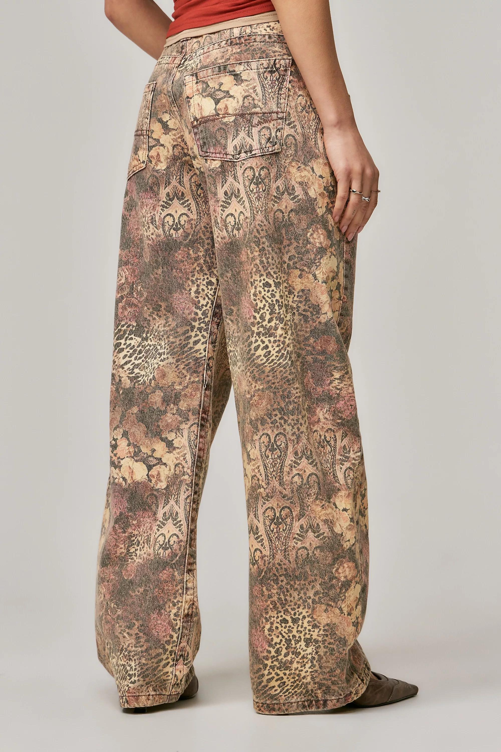 Multicolour Bdg Kayla Lowrider Mixed Jeans, , large image number 3