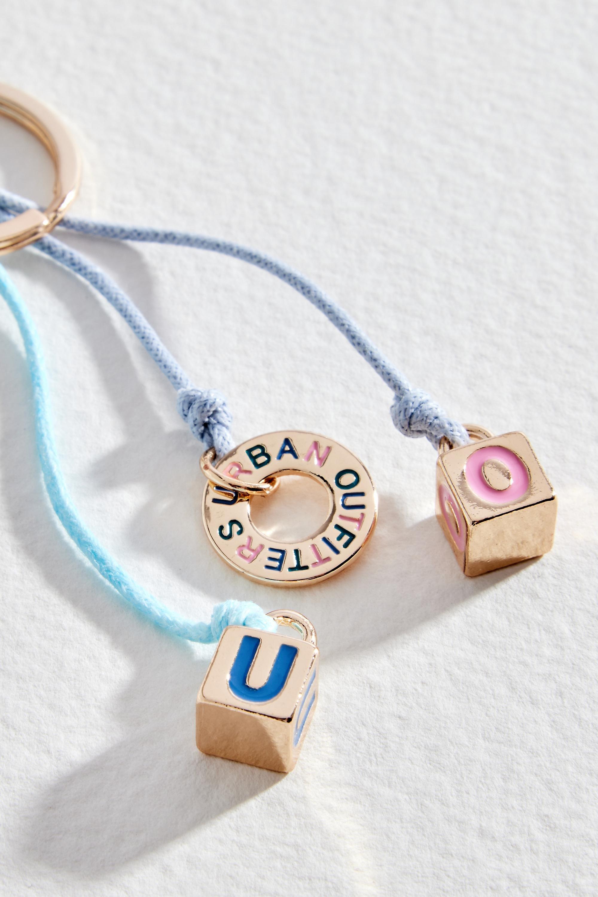 Blue UO Charm Keychain, BLUE, large image number 1