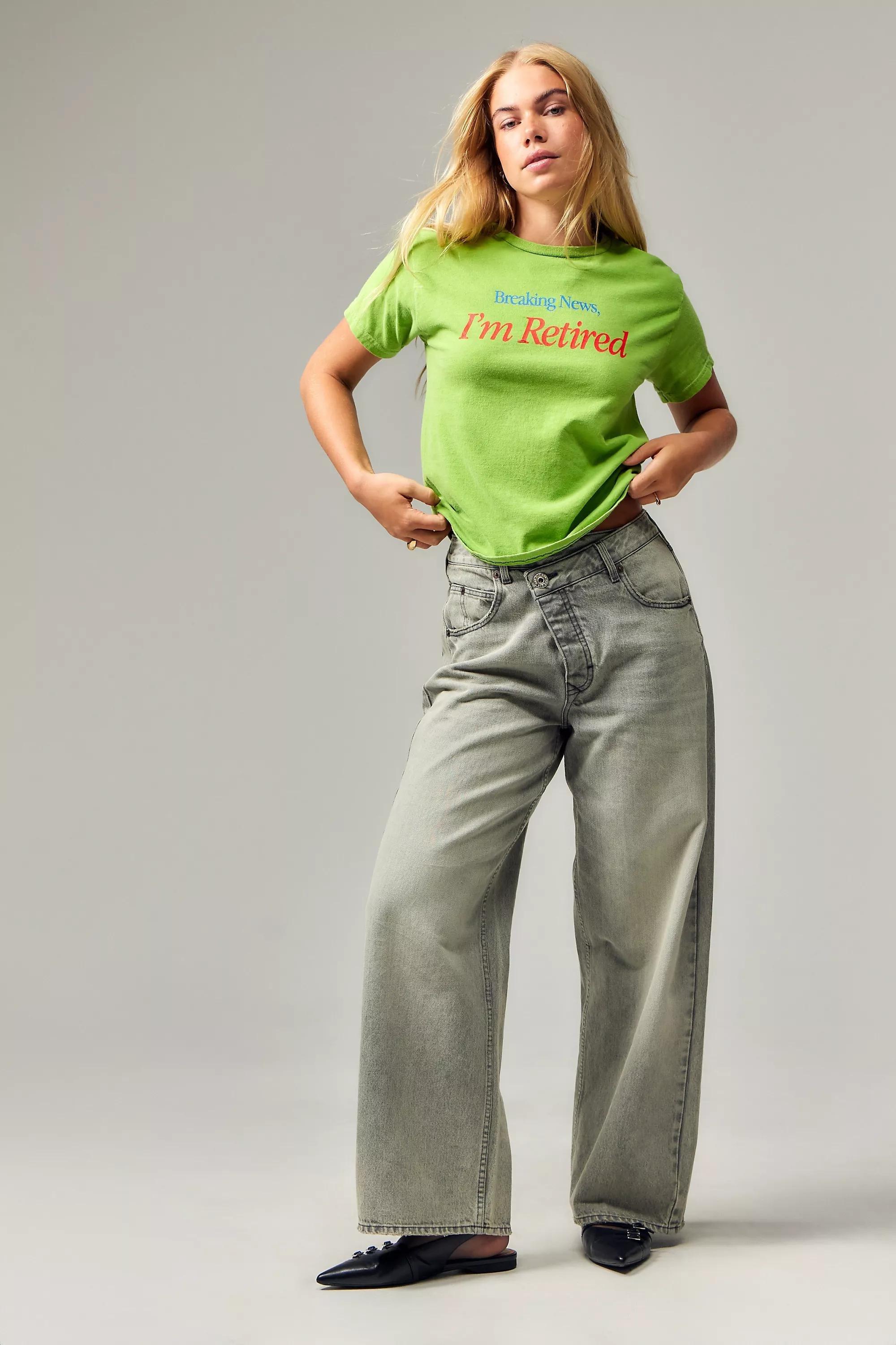 Green I Am Retired T-Shirt, , large image number 1