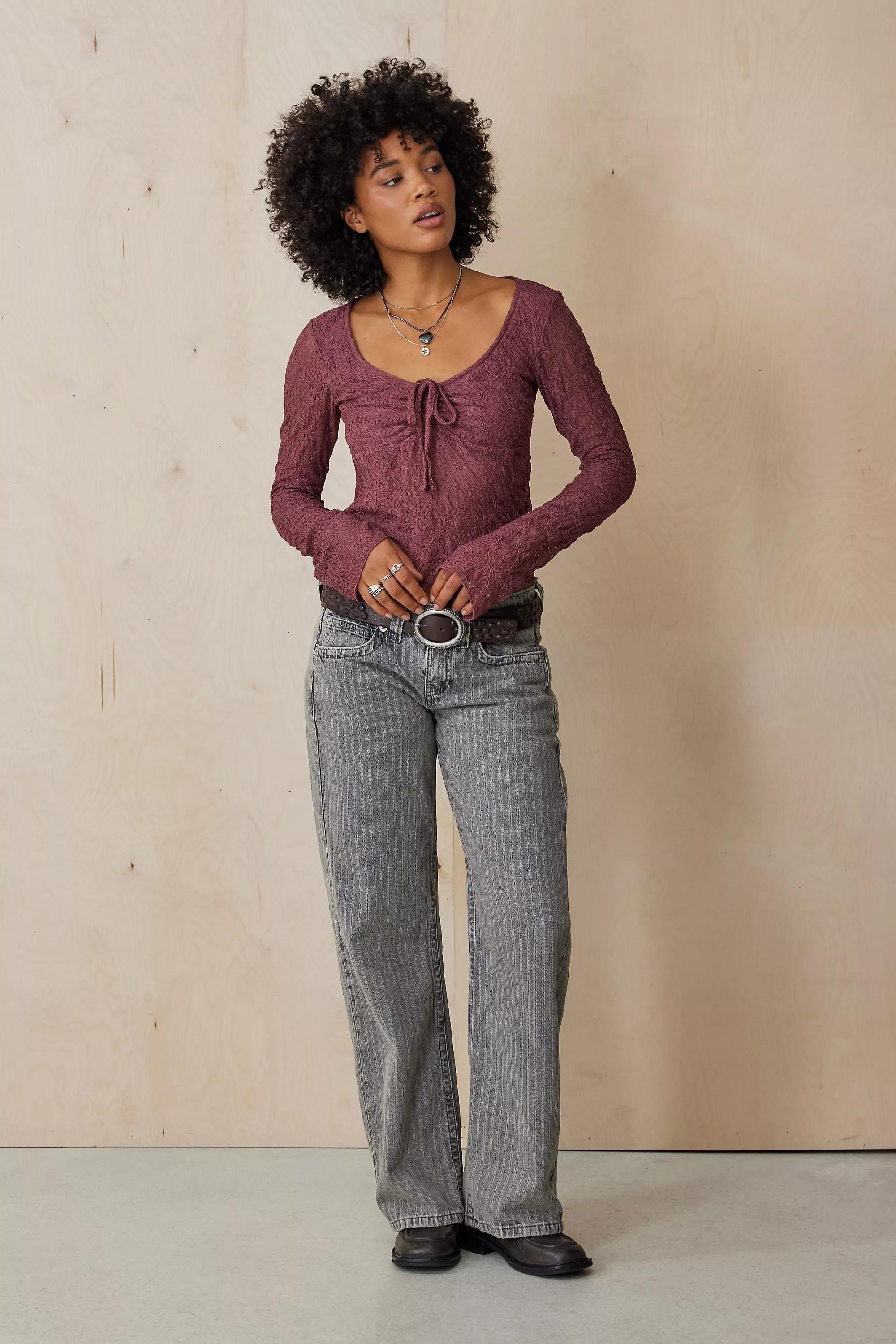 Pink Kimchi Blue Quinn Lace Top, , large image number 2
