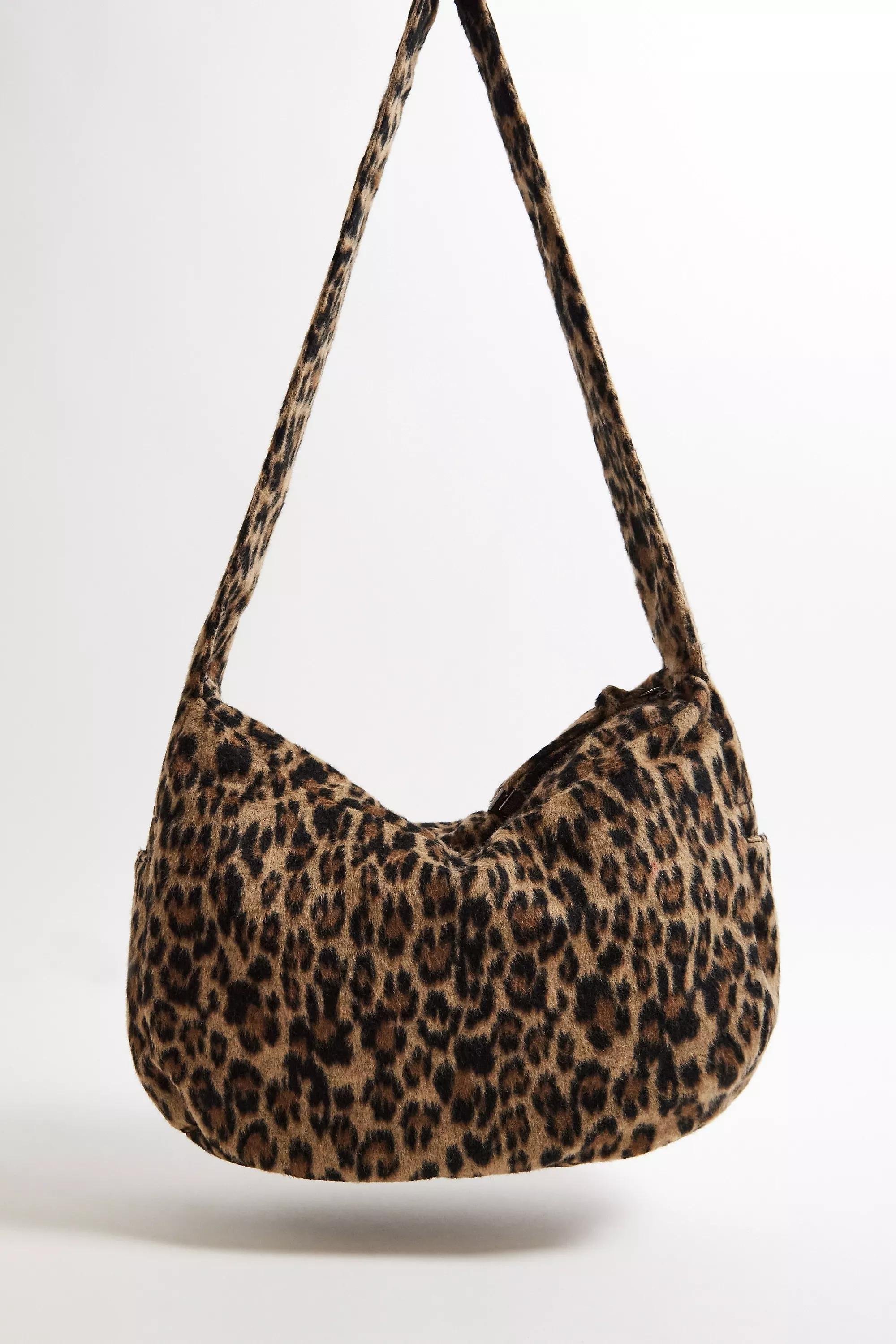 Brown Uo Fin Leopard Sling Bag, BRN, large image number 3