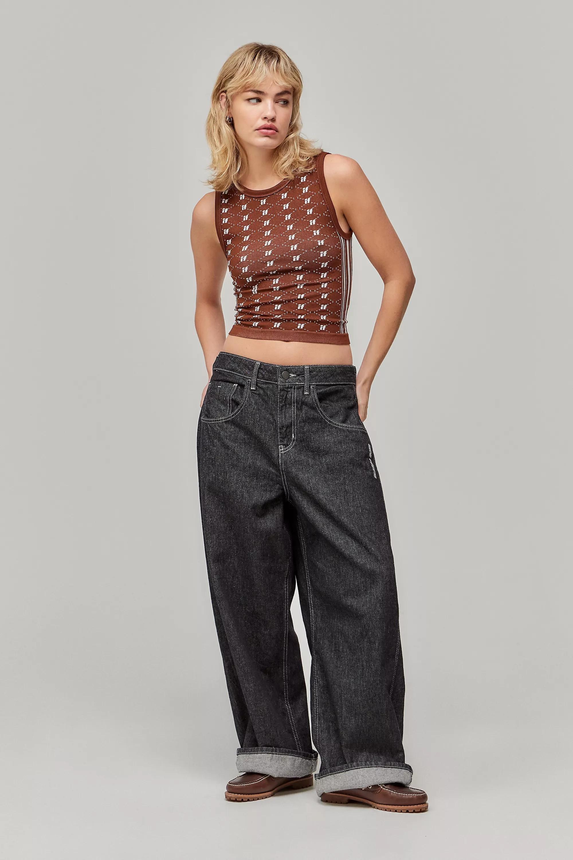 Brown Iets Frans... Monogram Tank Top, CHOC, large image number 3