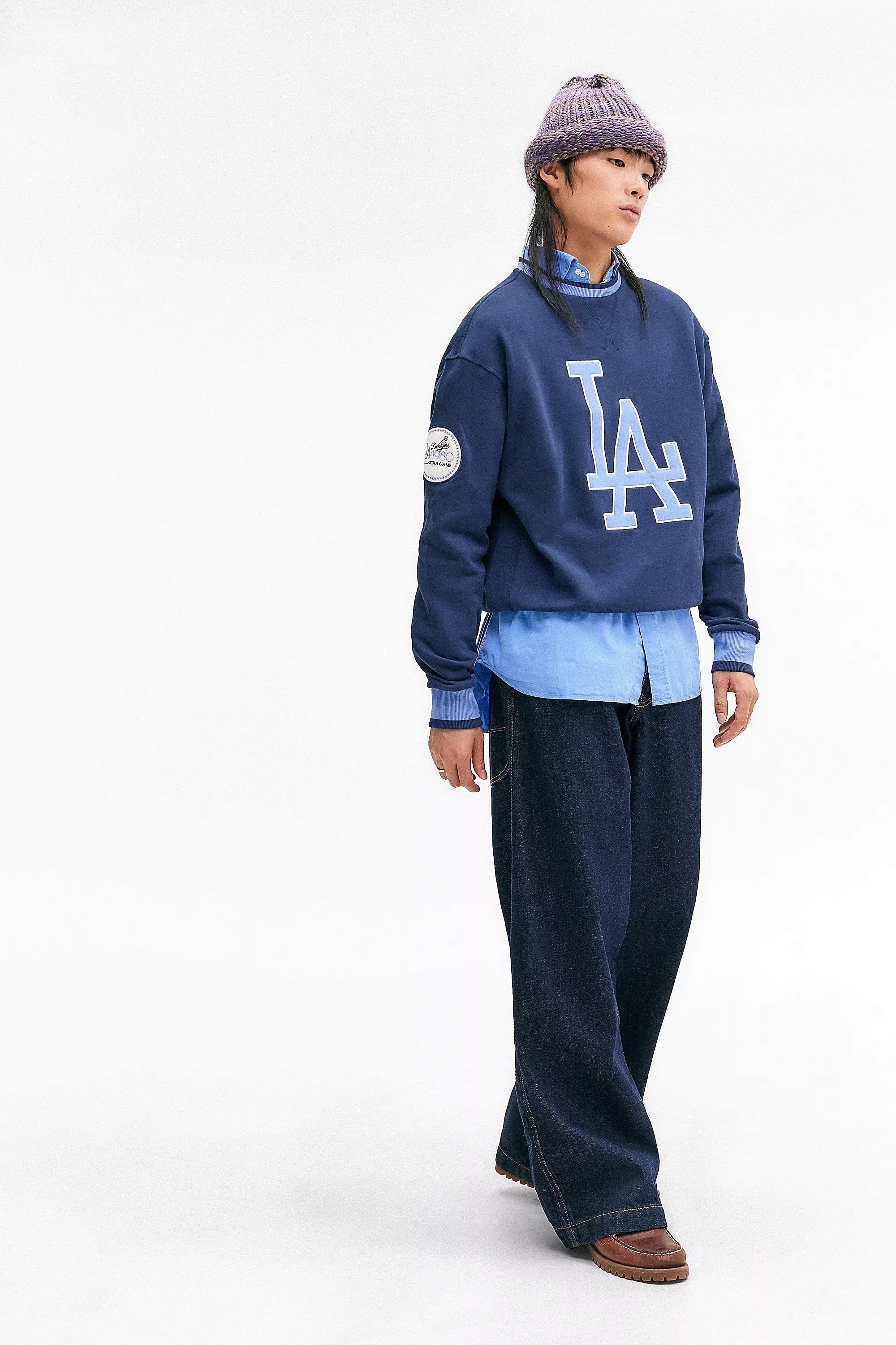 Blue New Era Uo Exclusive La Sweatshirt, , large image number 2