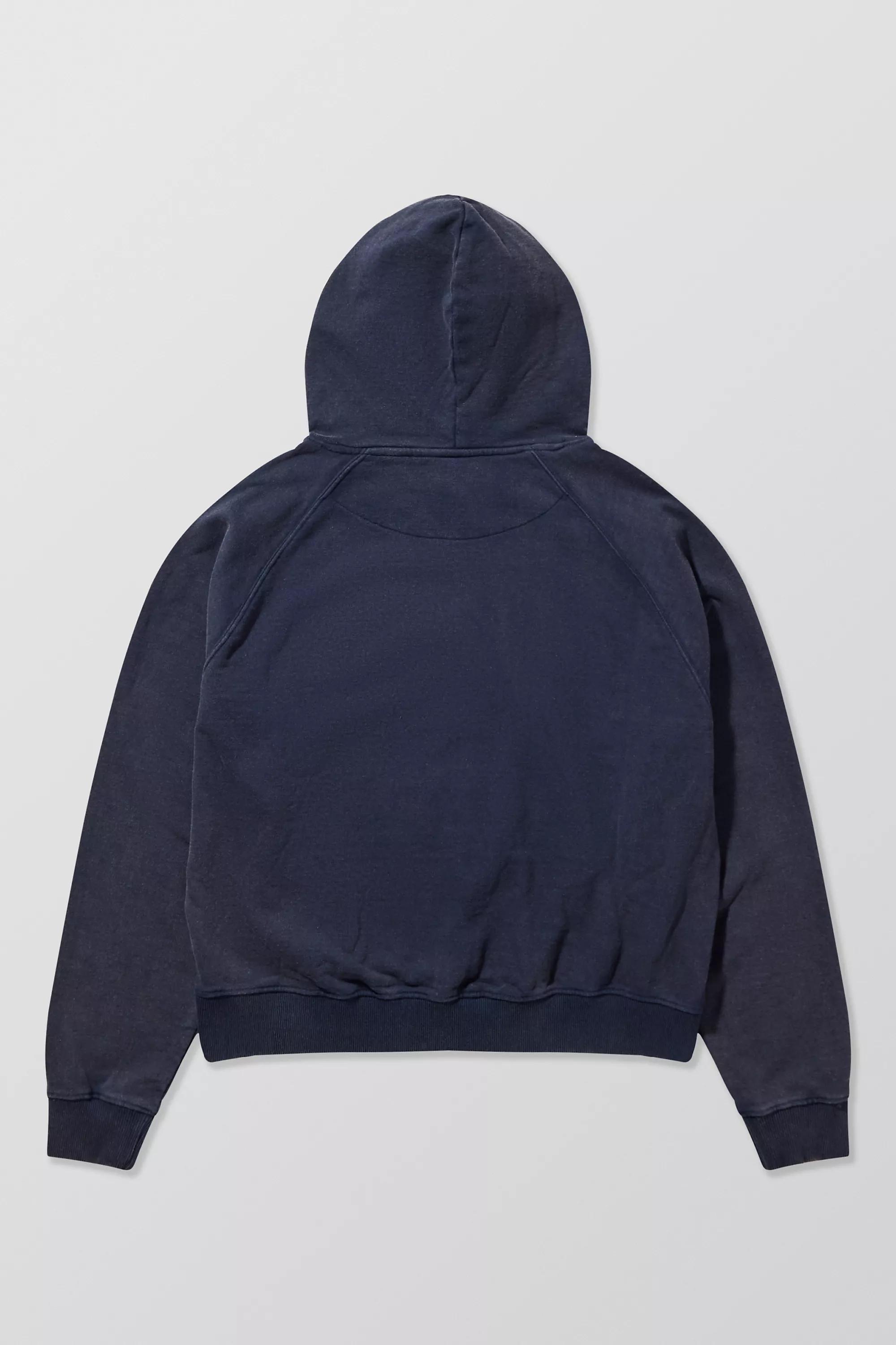 Navy Bdg Script Applique Hoodie, , large image number 5