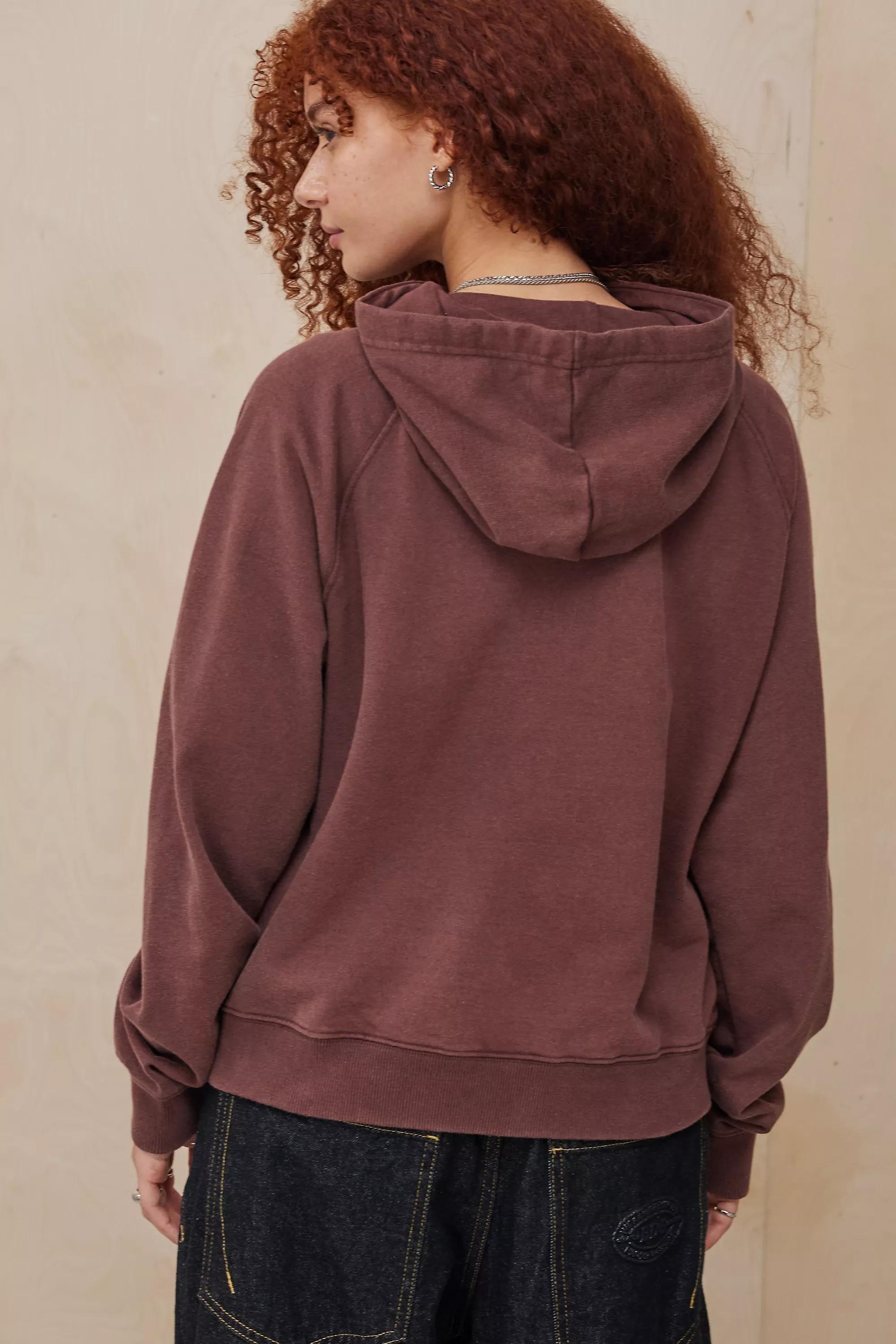 Brown Bdg Script Applique Hoodie, , large image number 3
