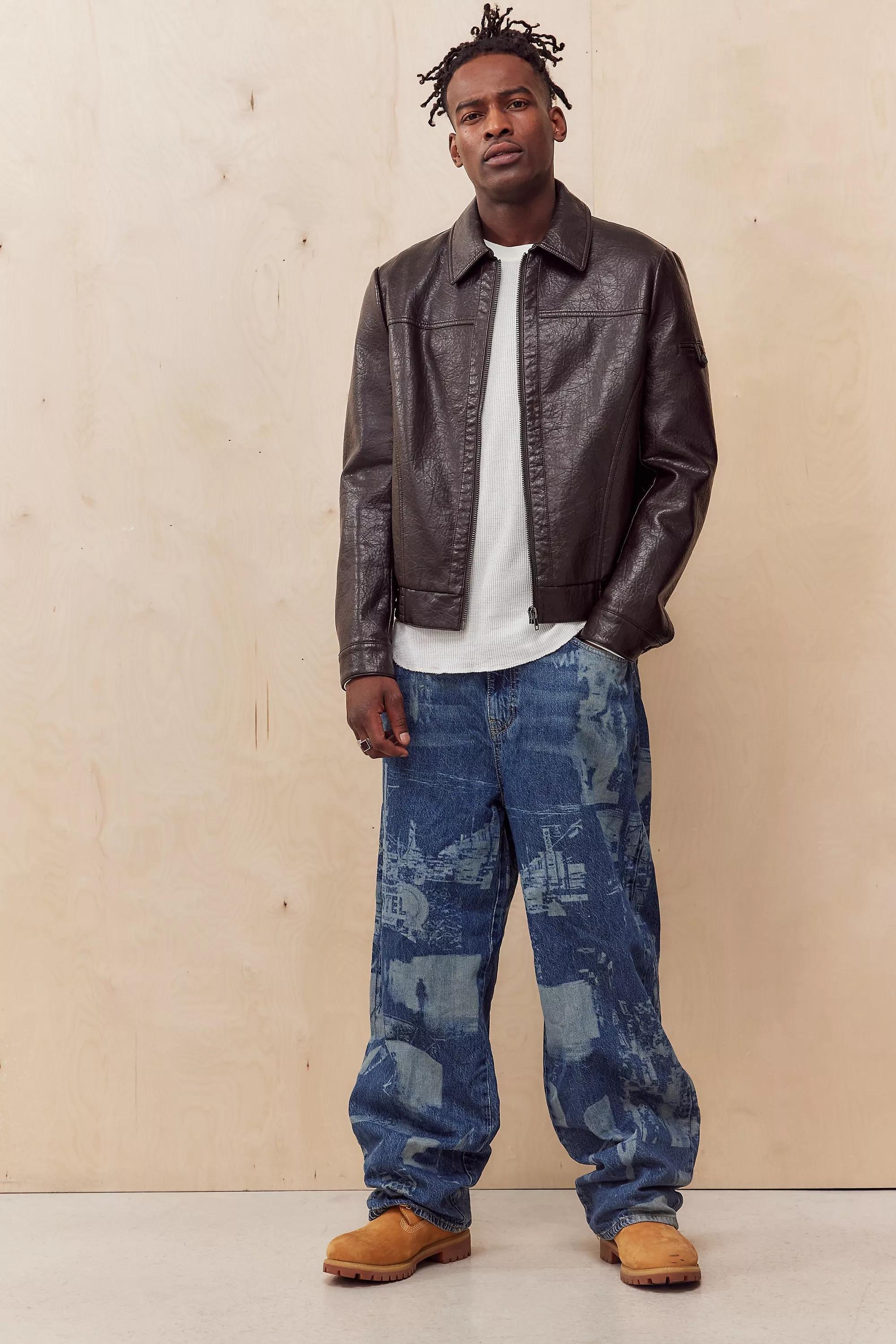 Blue Bgd Relaxed Jeans, , large image number 1