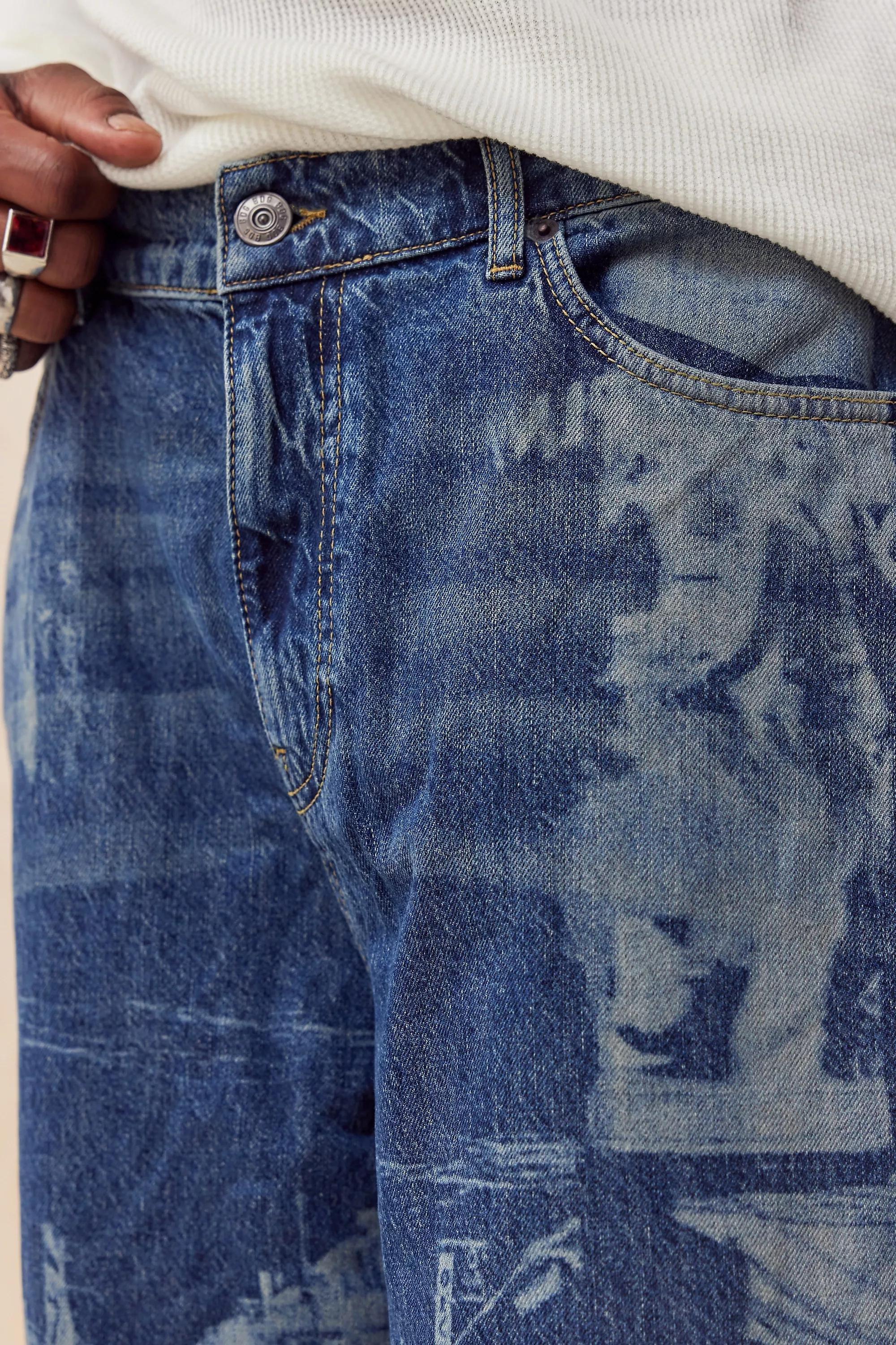 Blue Bgd Relaxed Jeans, , large image number 2