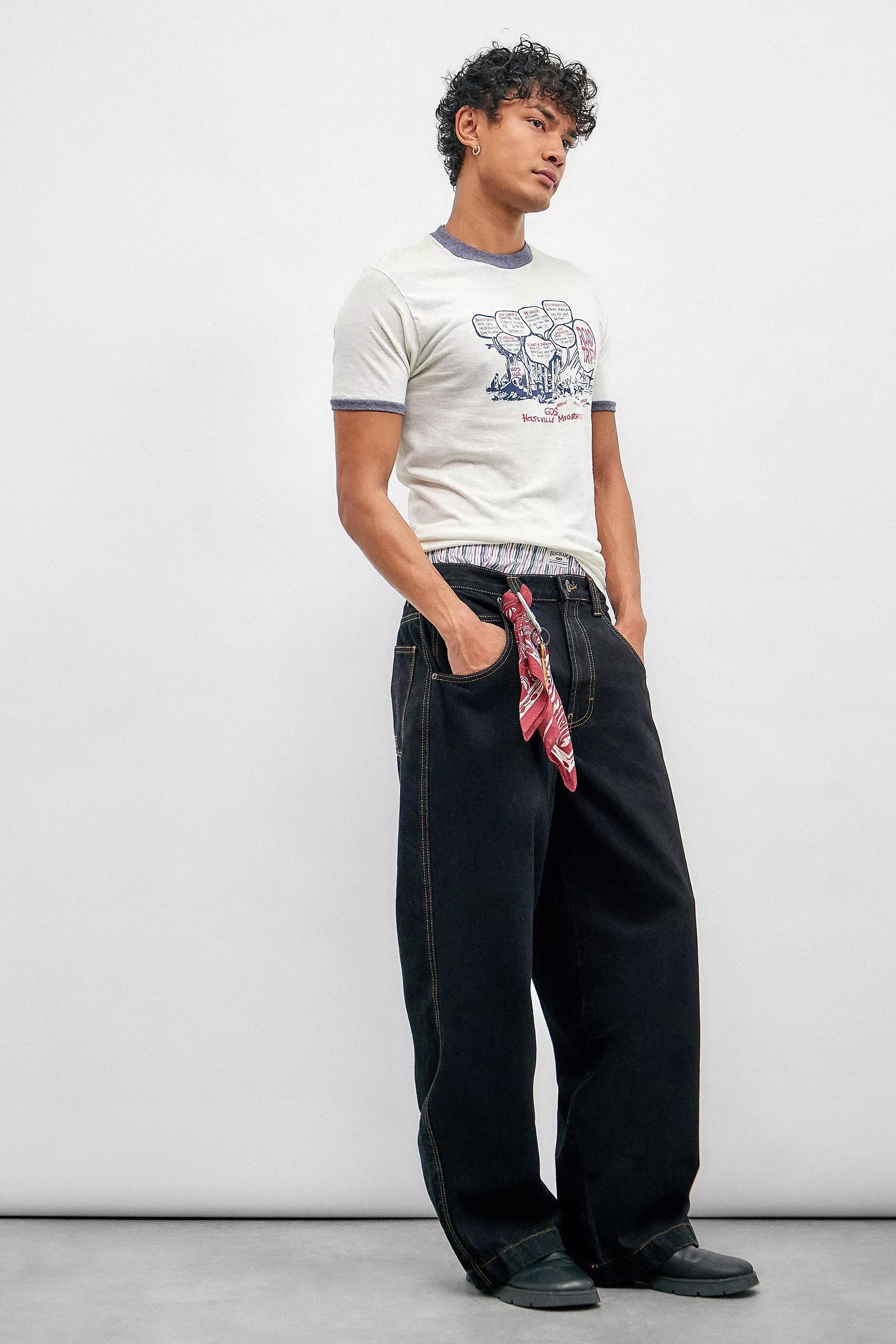 Black Bdg Neo Skate Black Jeans, , large image number 1