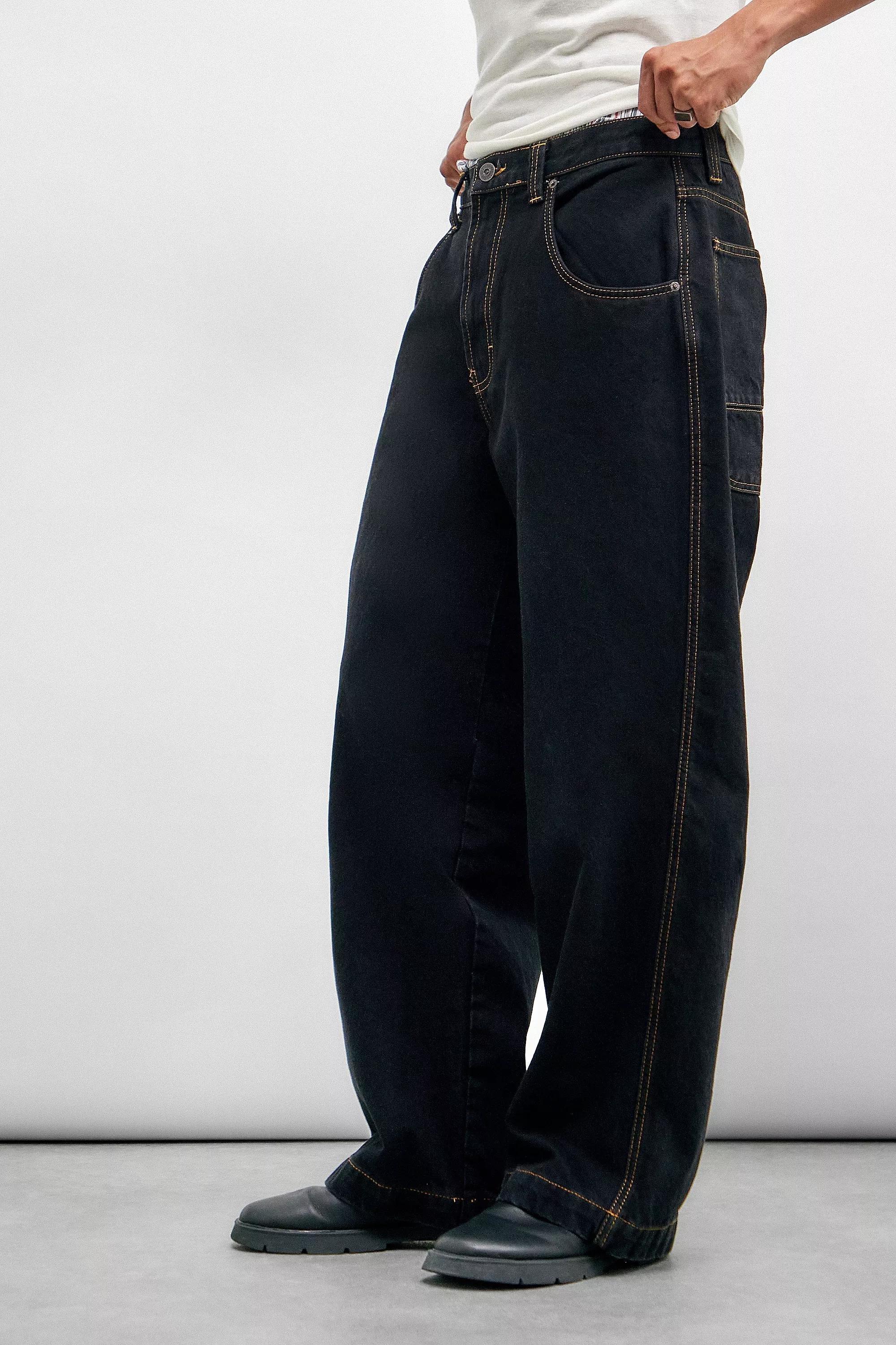 Black Bdg Neo Skate Black Jeans, , large image number 3