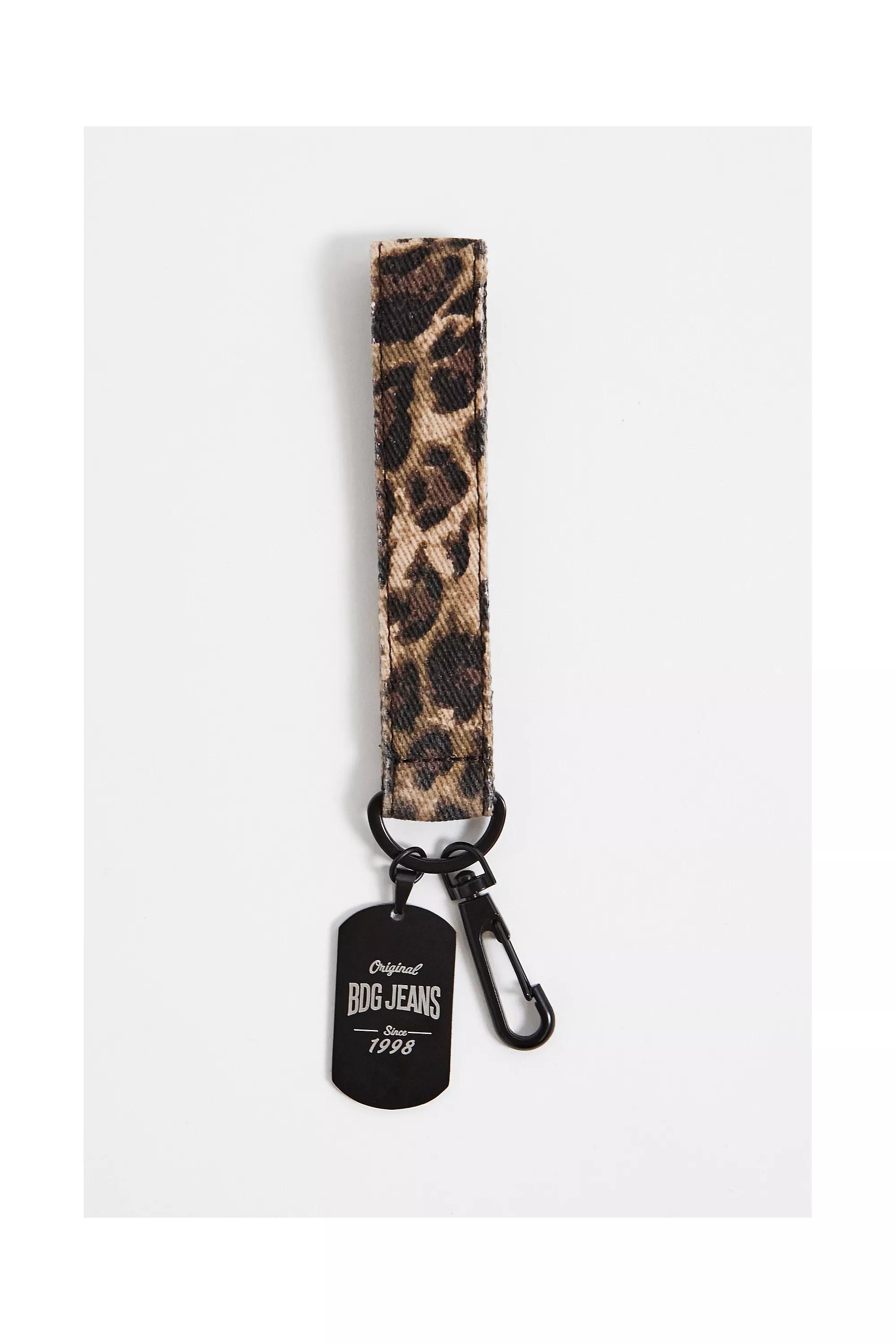 Brown UO Leopard Keyring, BRN, large image number 0