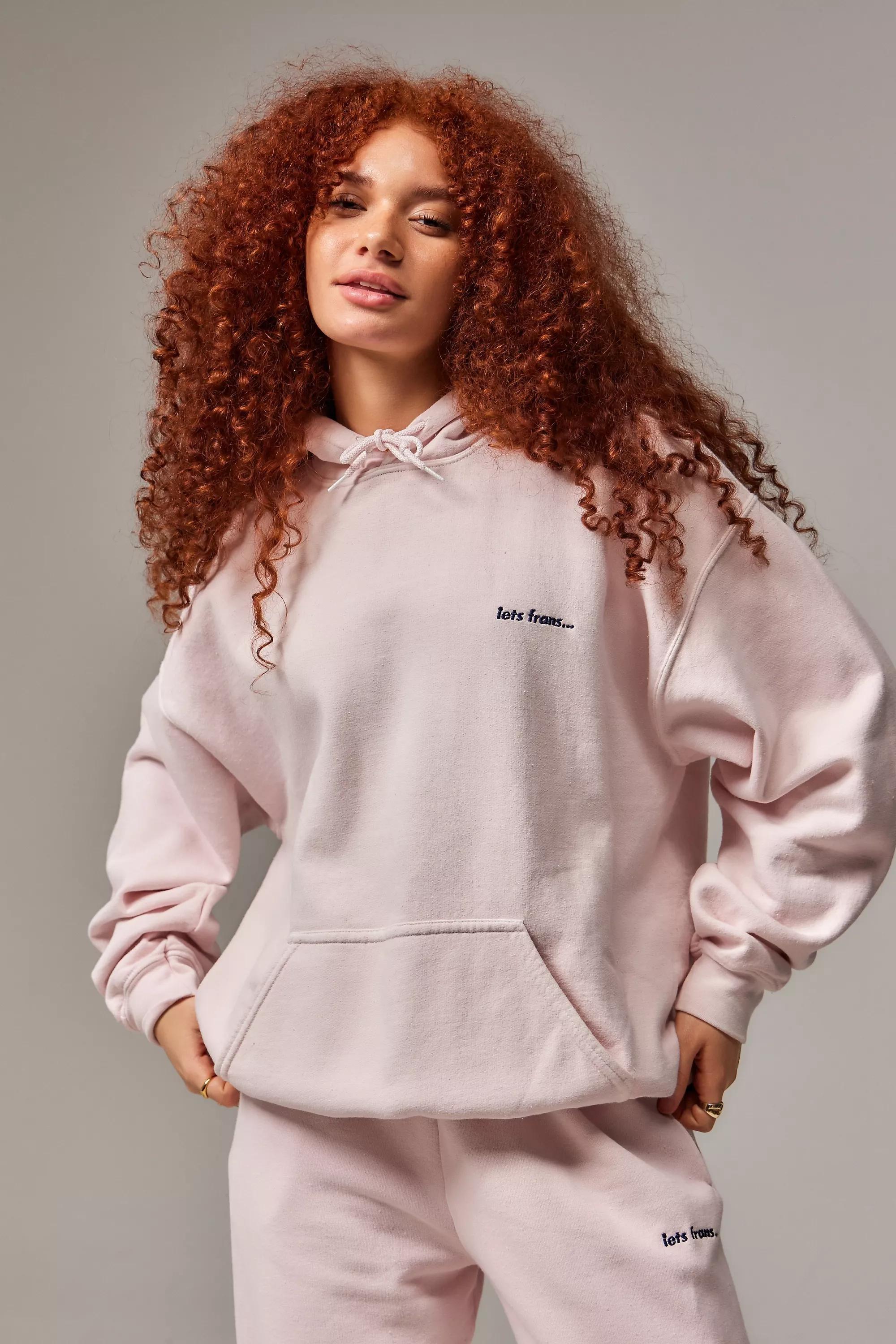Pink UO Iets Frans... Hoodie, , medium