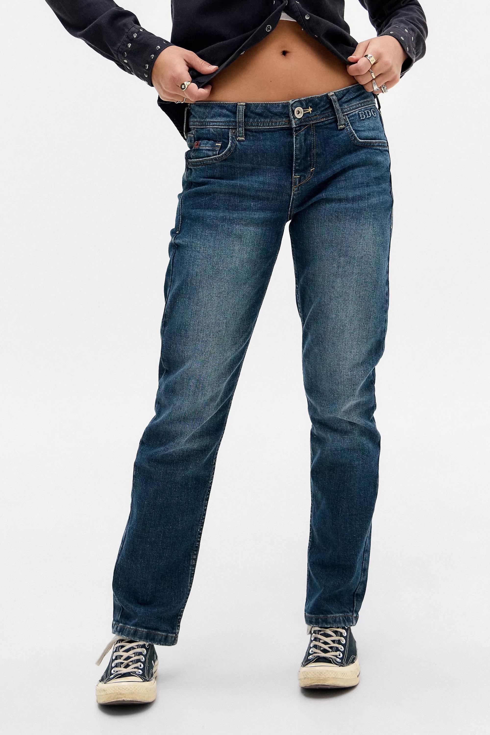 Navy Denim Bdg Cigarette Jeans, , large image number 0