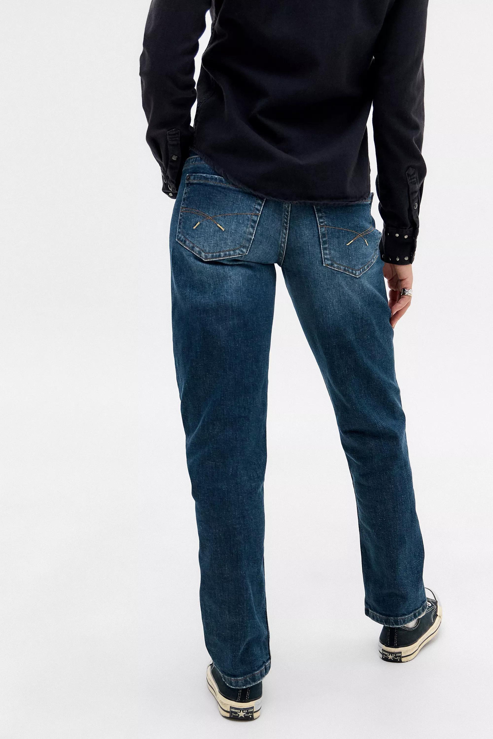 Navy Denim Bdg Cigarette Jeans, , large image number 4