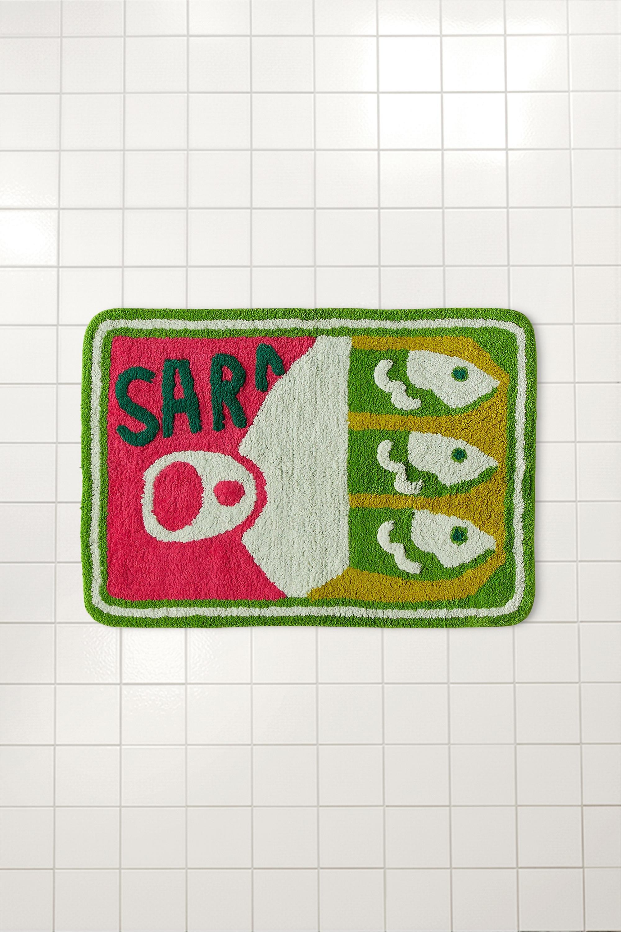 ASSORT Sardines Bath Mat, ASSORT, large image number 1
